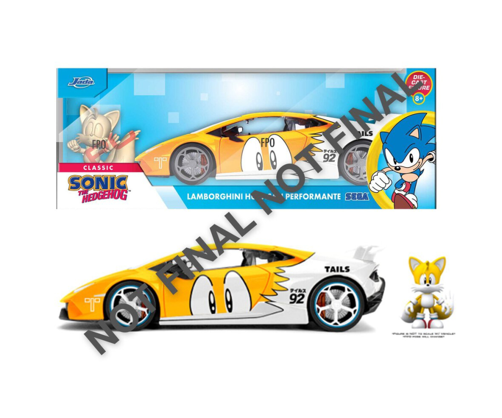 Jada Sonic Tails Lamborghini Huracan 1:24