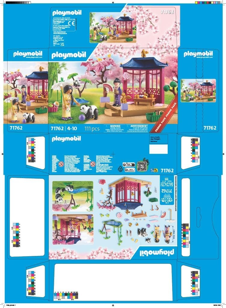 PLAYMOBIL 71762 - My Life: Asiatischer Garten mit Pandafütterung & Teezeremonie Spielbereich, Spielbereich im Freien, Draußen, Person