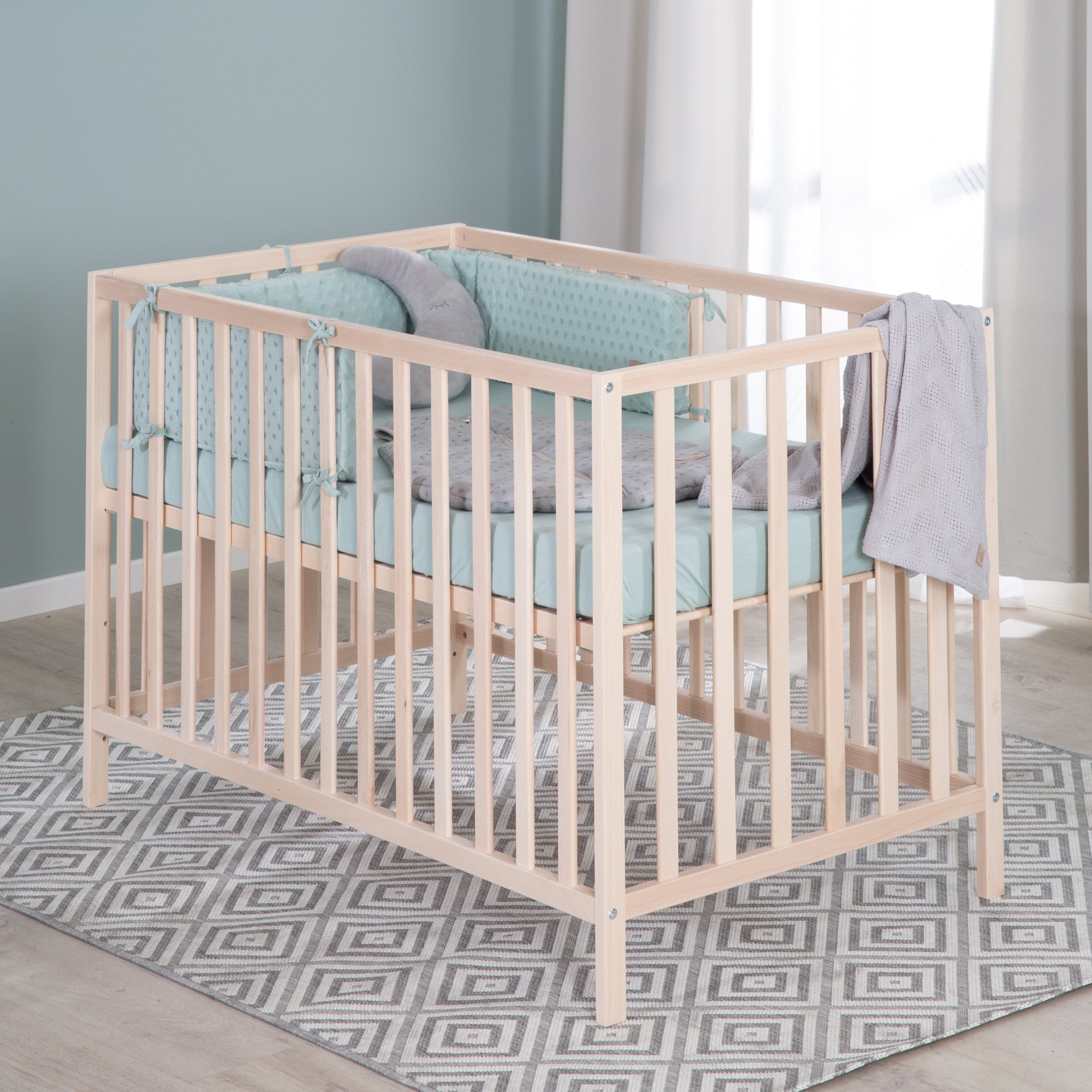 Roba 203100NA Kinderbett 60x120 cm Bio Buche natur – Komplettbettsets & Einzelbetten - Bild 9 Roba 203100NA Kinderbett 60x120 cm Bio Buche natur – Komplettbettsets & Einzelbetten - Produktbild 9