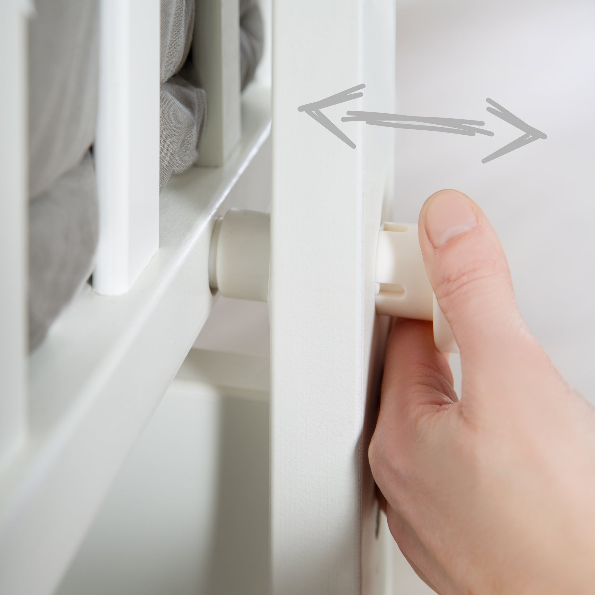 Roba 8950WP111 Komplettwiegenset Heartbreakerbär weiß - Produktbild 8