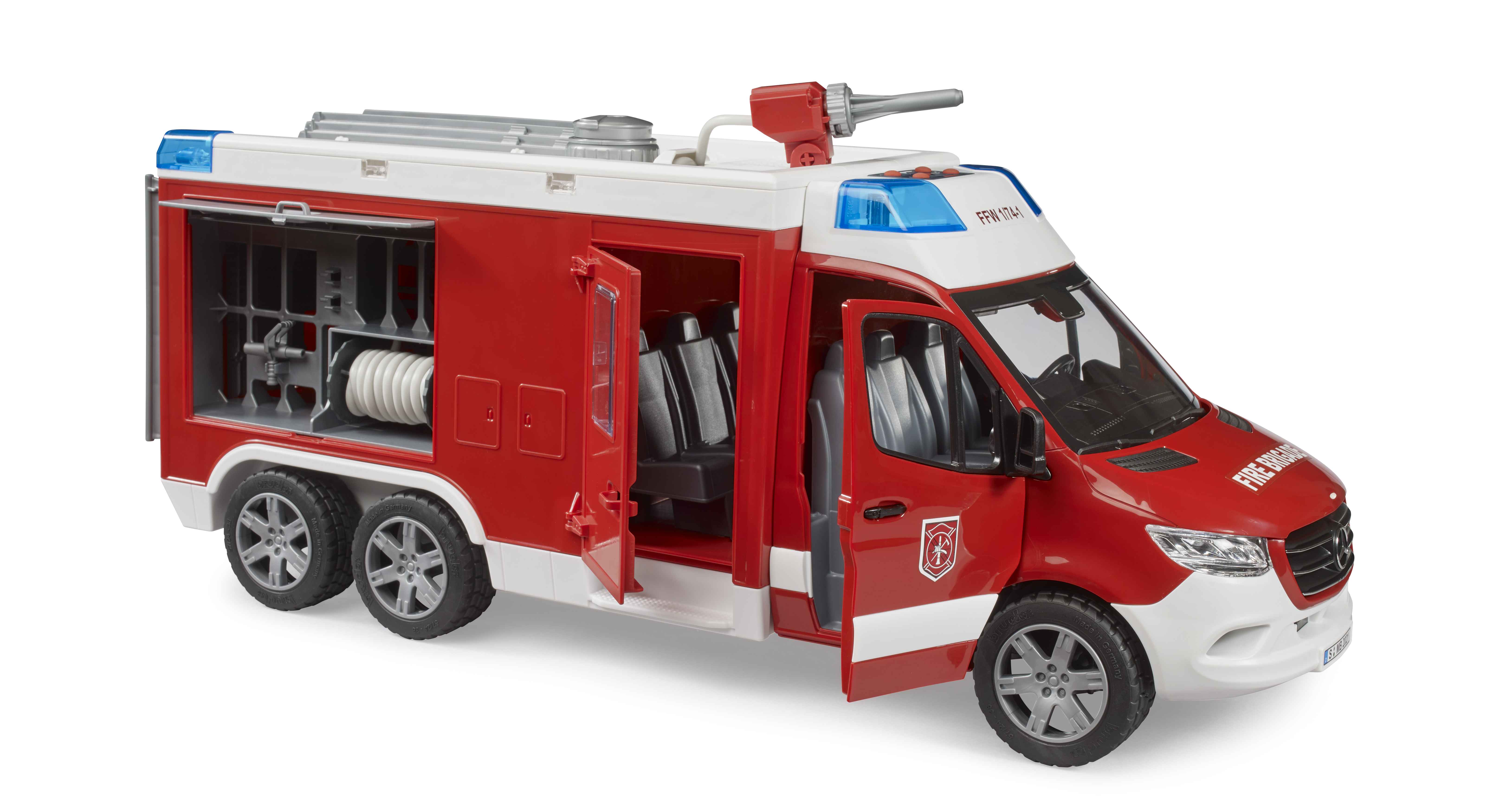 BRUDER 02680 - MB Sprinter Feuerwehrrüstwagen mit Light & Sound Modul - Bild 5