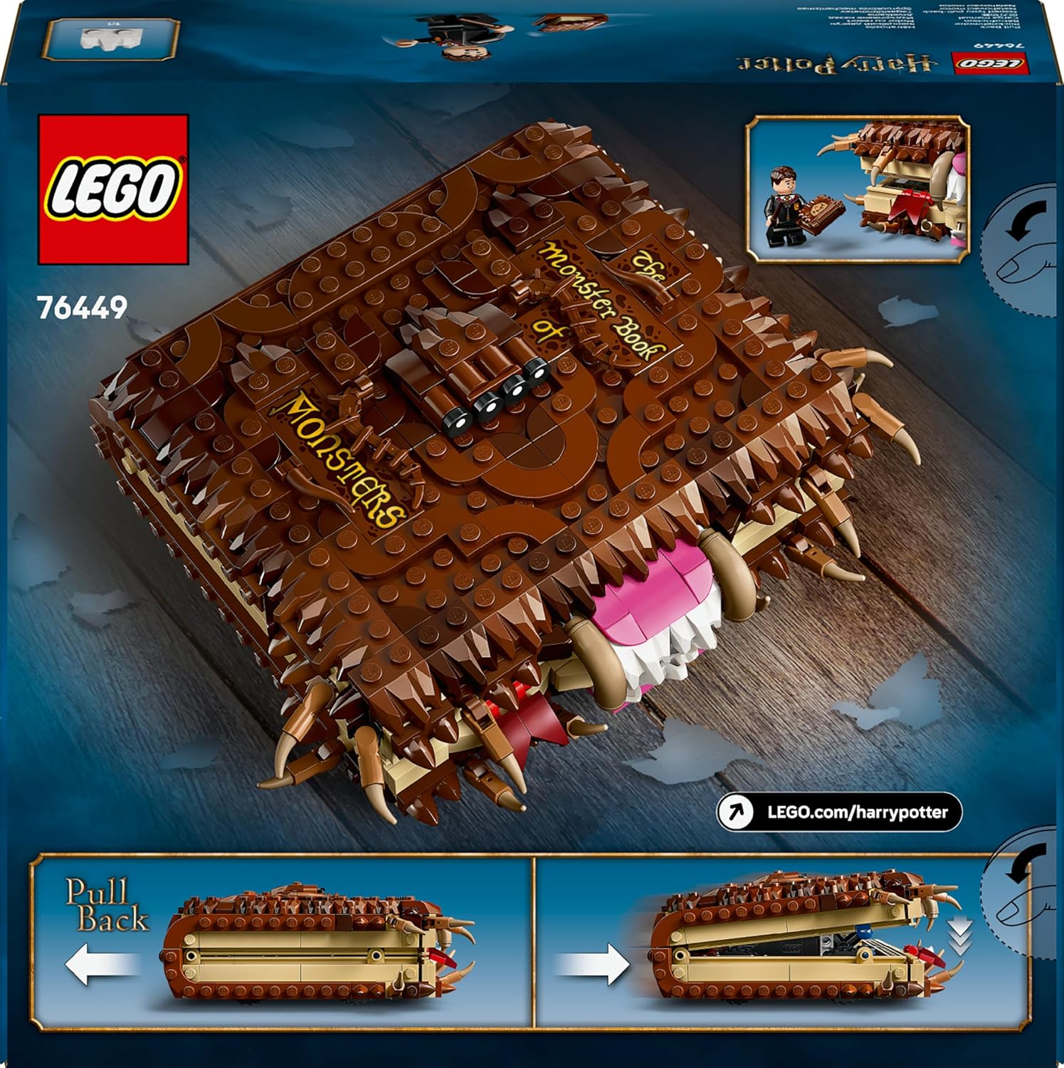 LEGO® Harry Potter 76449 Beißendes Monsterbuch der Monster