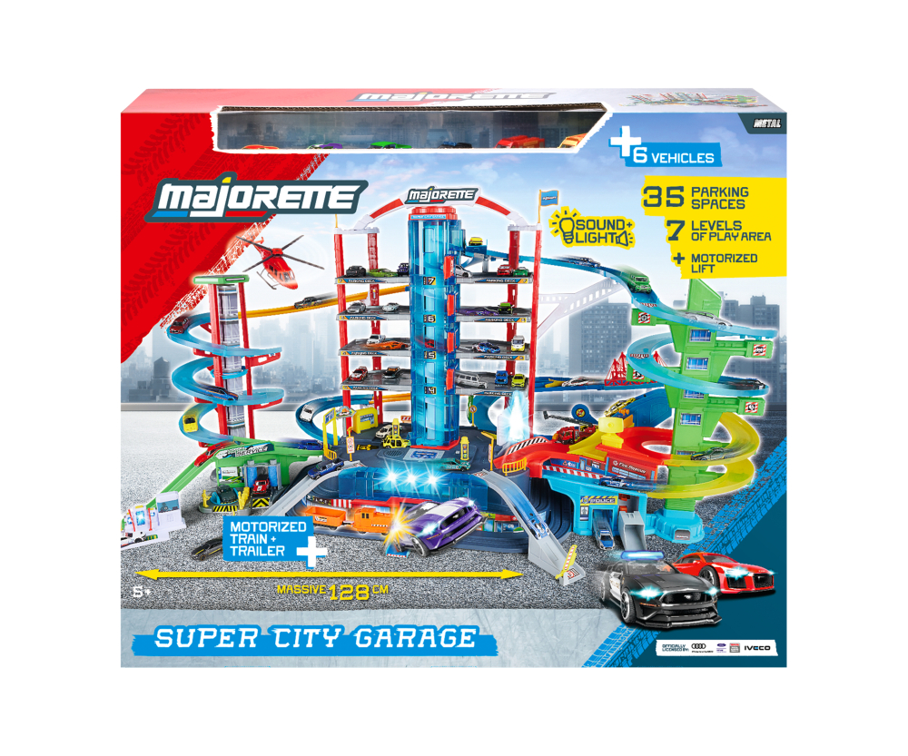 Majorette Super City Garage + 6 Vehicles Majorette Super City Garage + 6 Vehicles