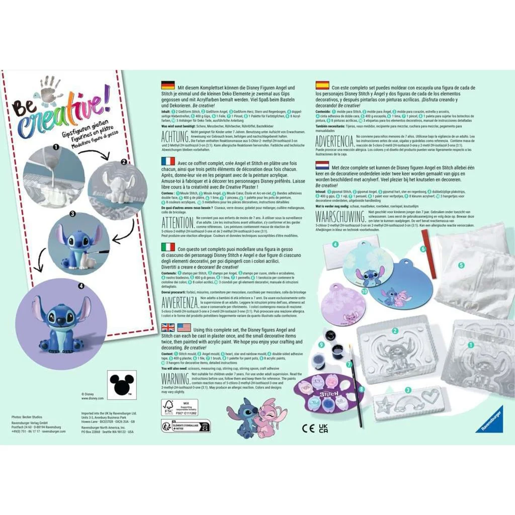 Bastelset Gipsgießen Stitch