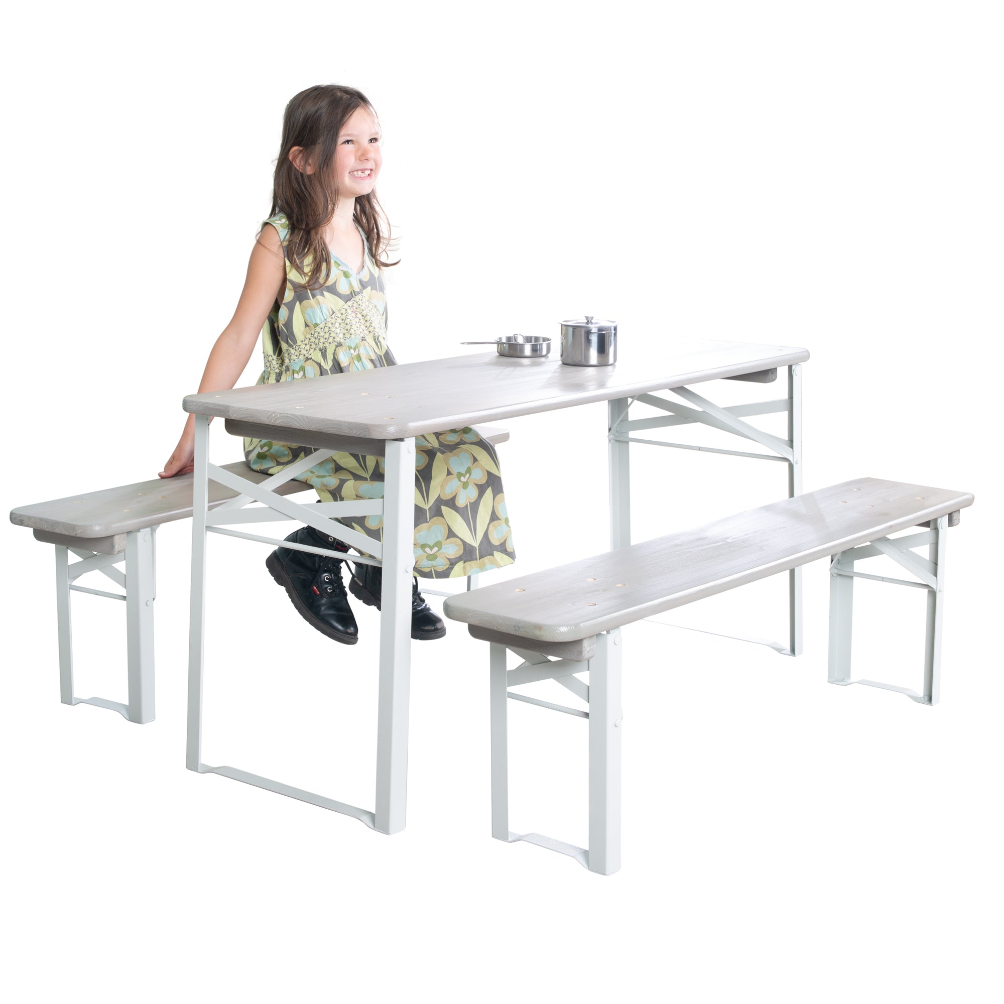 Roba 457010GAV190 Set Kinderparty-Garnitur mit Bankkissen grau – Outdoor FSC - Bild 7 Roba 457010GAV190 Set Kinderparty-Garnitur mit Bankkissen grau – Outdoor FSC - Produktbild 7
