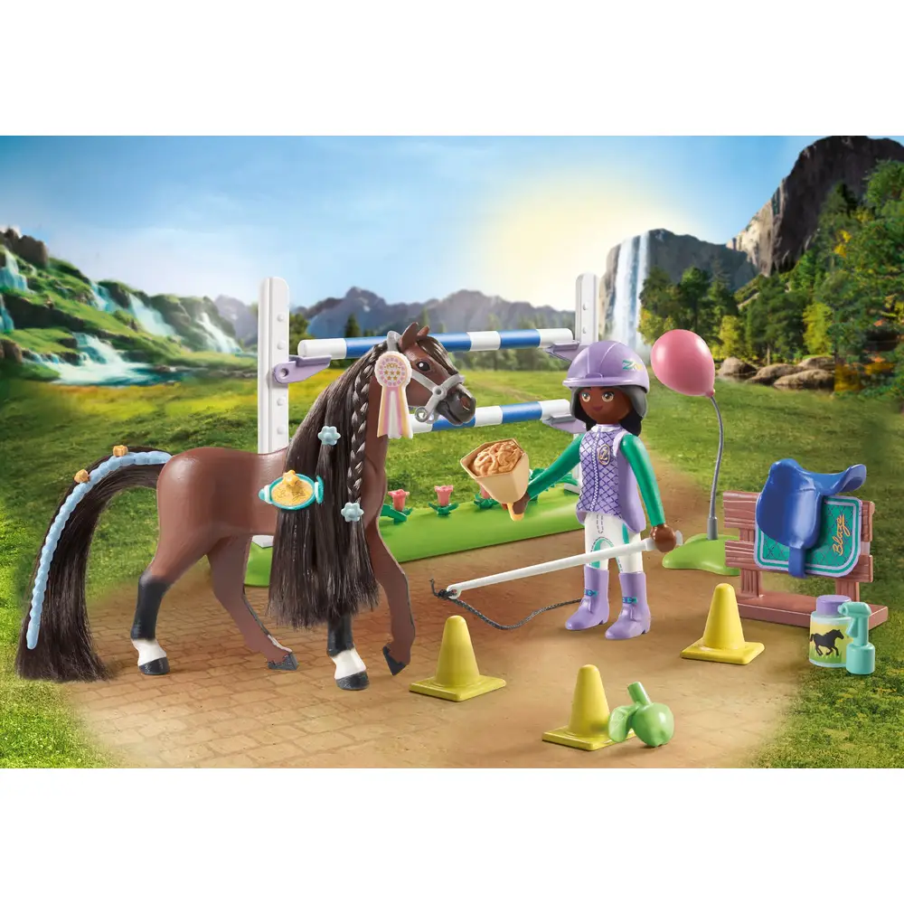 PLAYMOBIL 71355 Zoe & Blaze mit Turnierparcours PLAYMOBIL 71355 Zoe & Blaze mit Turnierparcours