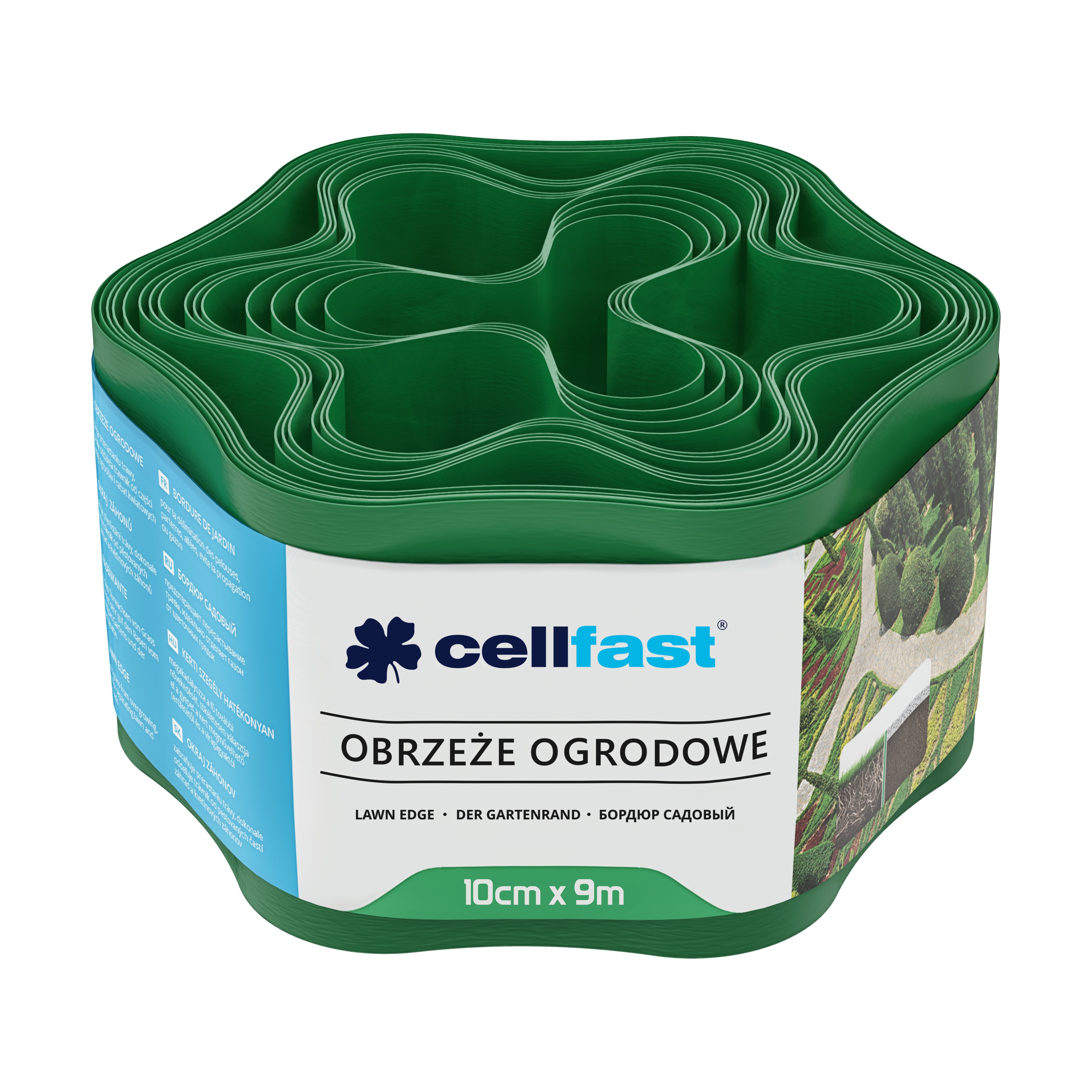Cellfast Gartenrand 10 cm x 9 m grün