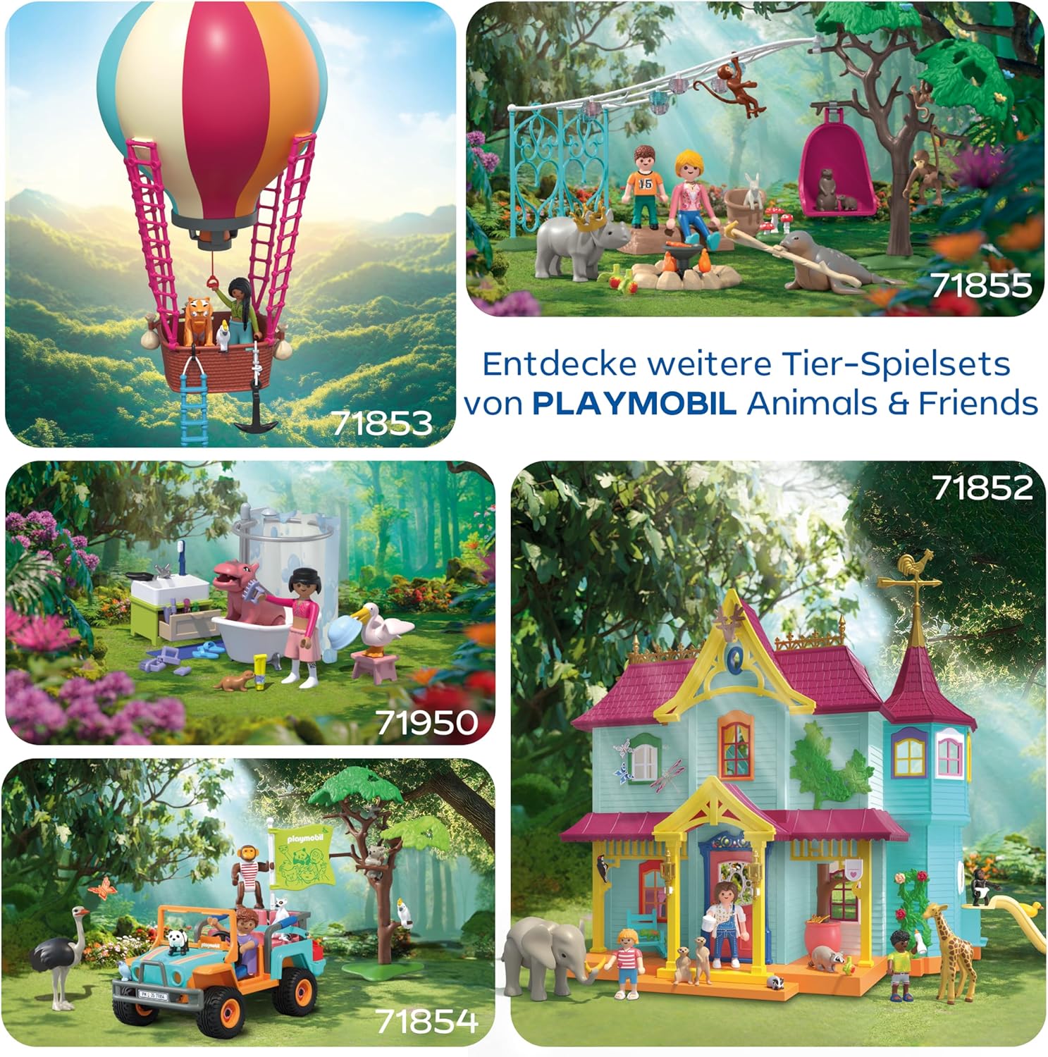 PLAYMOBIL 71853 ballonreise Spielbereich, Draußen, Person, Rad, Spielbereich im Freien