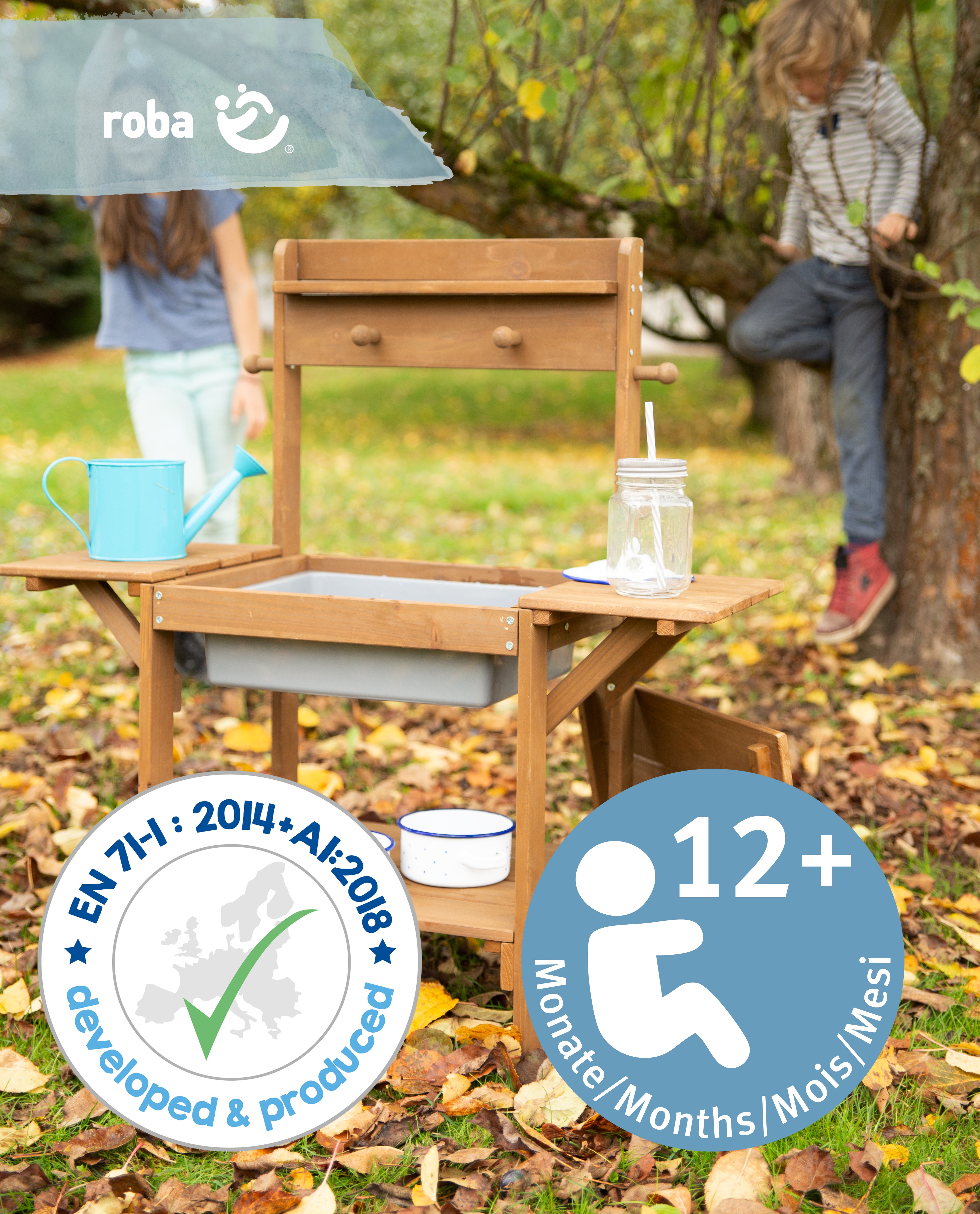 Roba 456019TE Matschküche 'Midi' teakholz farben – Outdoor + - Produktbild 8