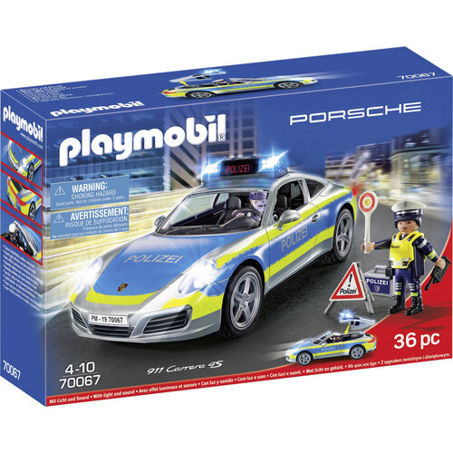 PLAYMOBIL 70067 Porsche Porsche 911 Carrera 4S Polizei Auto, Junge, Kind, Männlich, Person