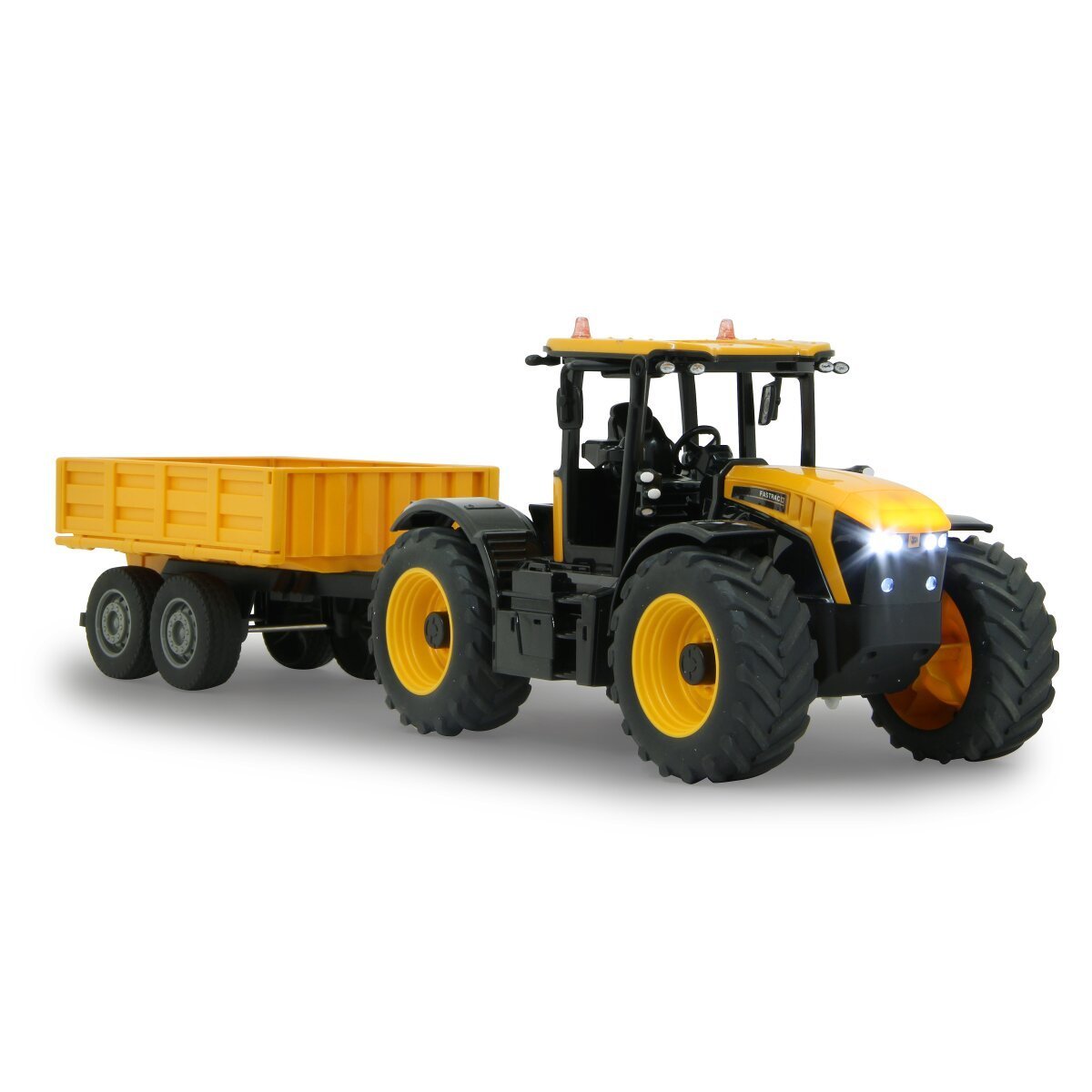 JAMARA JCB Fastrac Traktor mit Kippanhänger 1:24 2,4GHz ab 6 Jahren