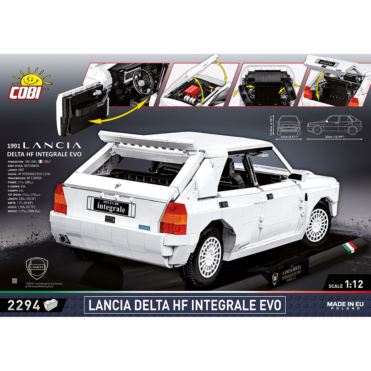 COBI 24356 - LANCIA DELTA HF Integrale EVO Executi - Bild 4 COBI 24356 - LANCIA DELTA HF Integrale EVO Executi - Bild 4
