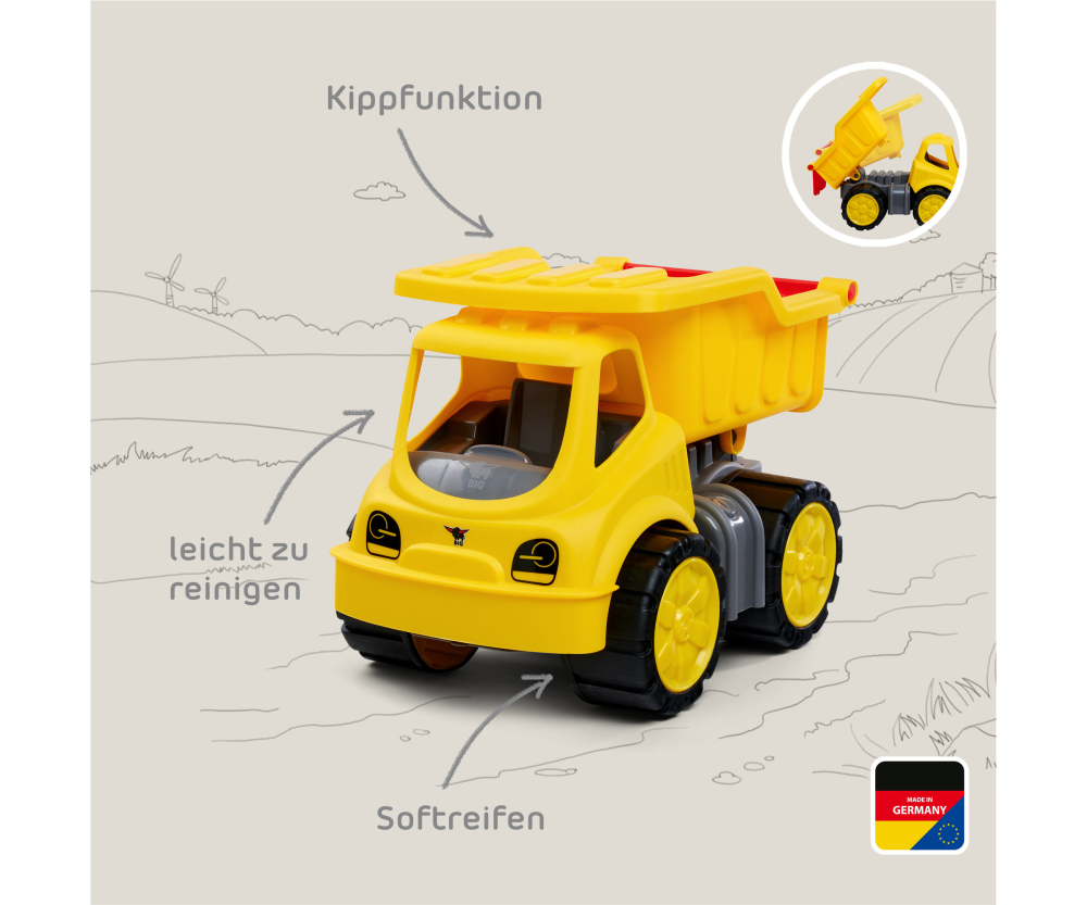 BIG Power Worker Classic Kipper - Kipplastwagen für Kinder ab 2 Jahren BIG Power Worker Classic Kipper - Kipplastwagen für Kinder ab 2 Jahren