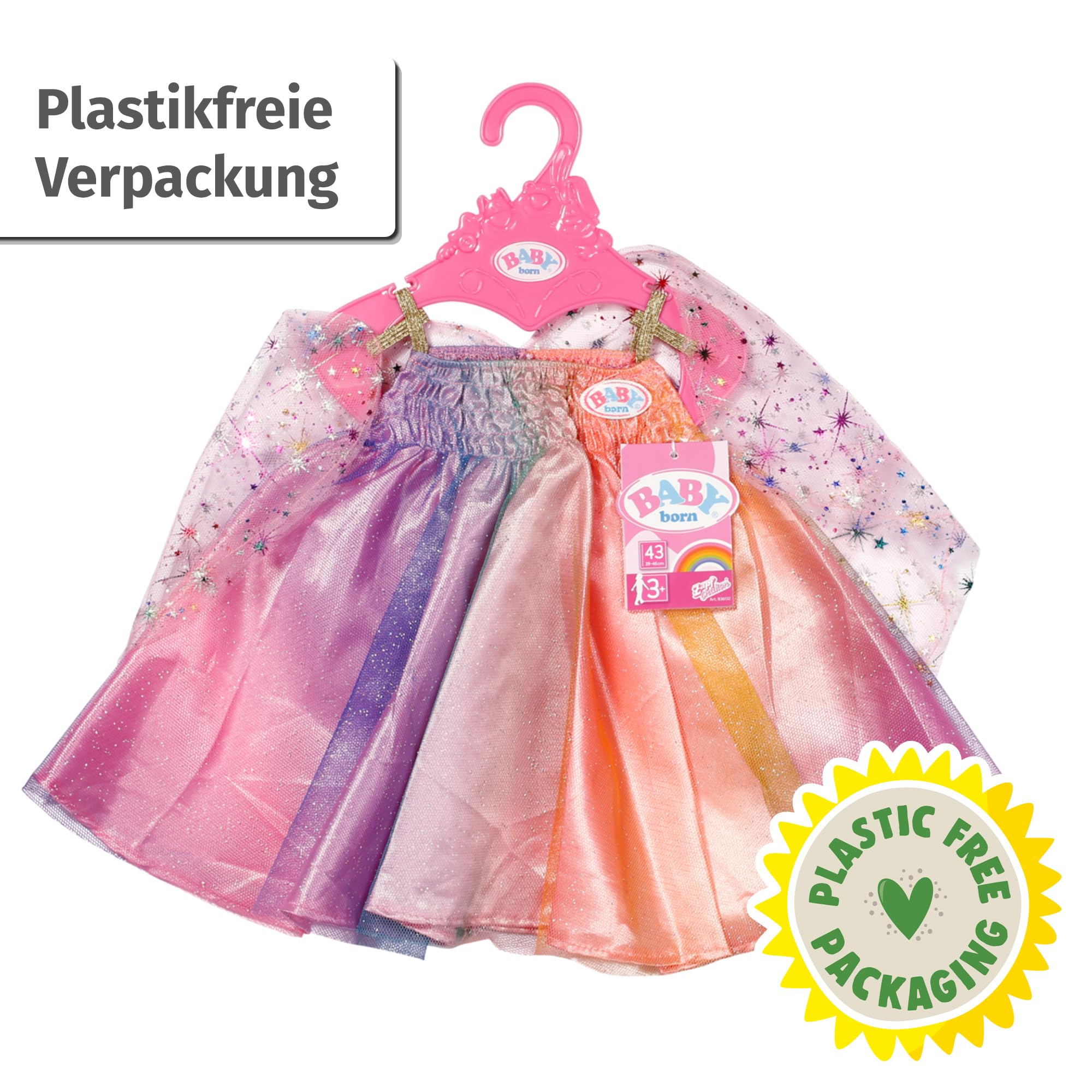 BABY born® Regenbogen Kleid 43cm