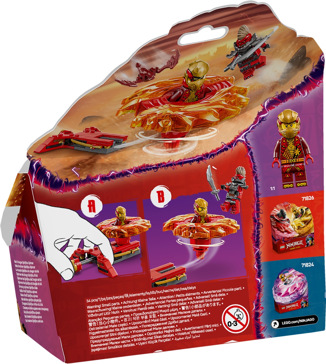 LEGO® NINJAGO® Kais Drachen-Spinjitzu-Spinner 71823 Person