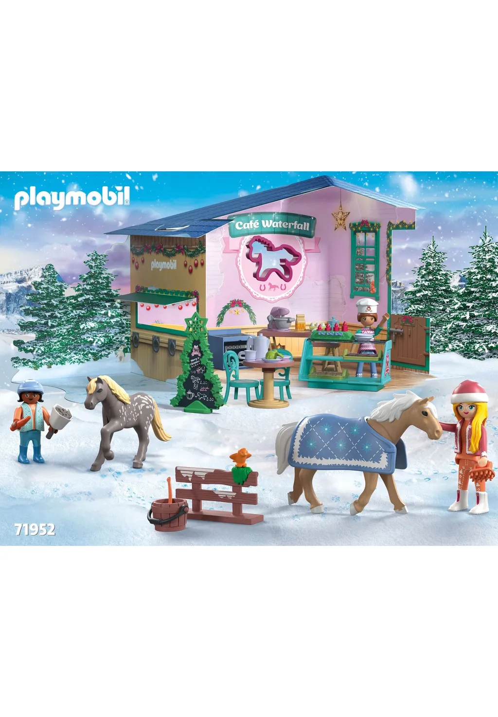 PLAYMOBIL 71952 Adventskalender: Weihnachtsbacken im Reitercafé