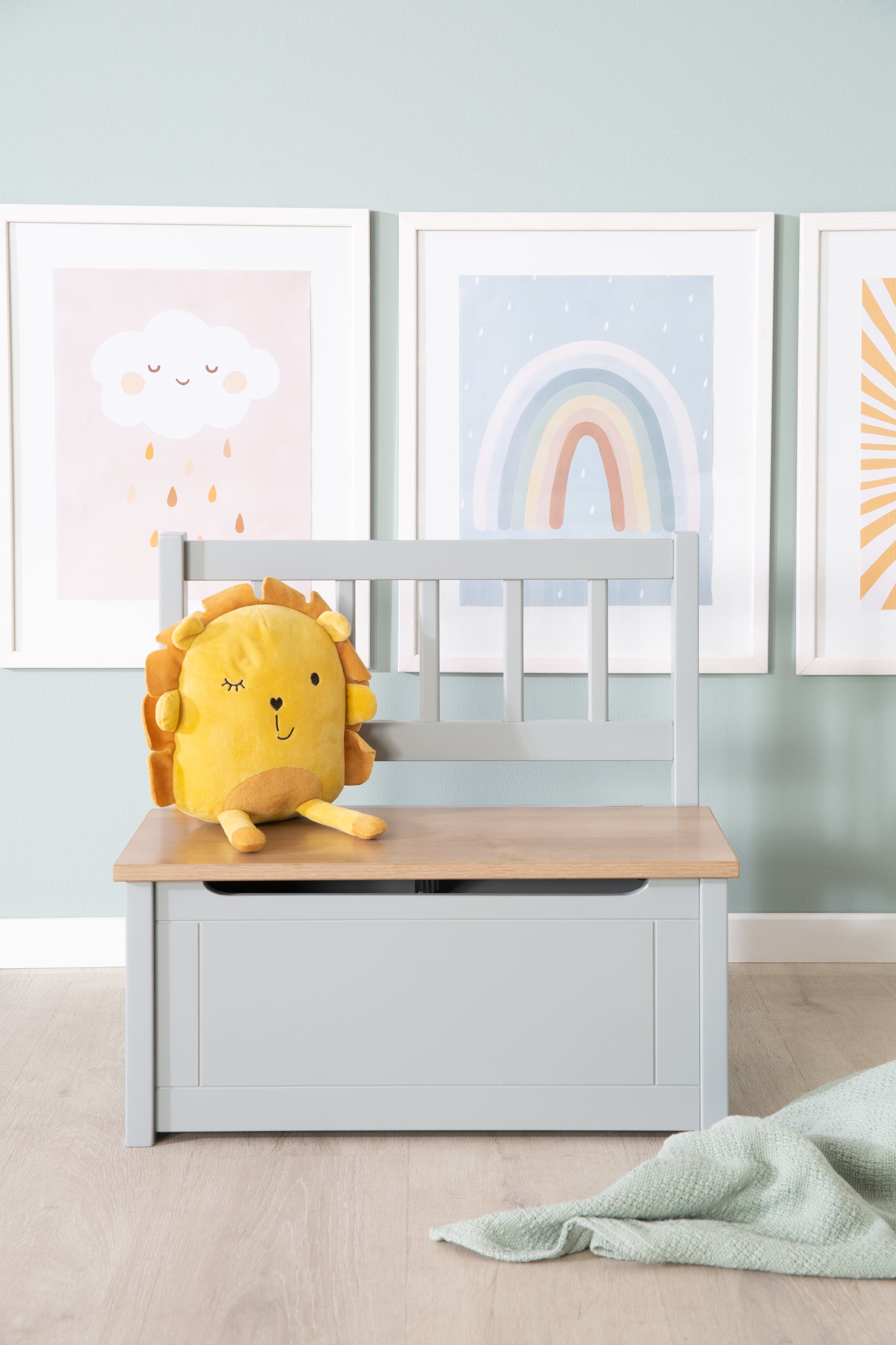 Roba 450050HTP Kindertruhenbank holz taupe – Spielmöbel - Bild 14 Roba 450050HTP Kindertruhenbank holz taupe – Spielmöbel - Produktbild 14