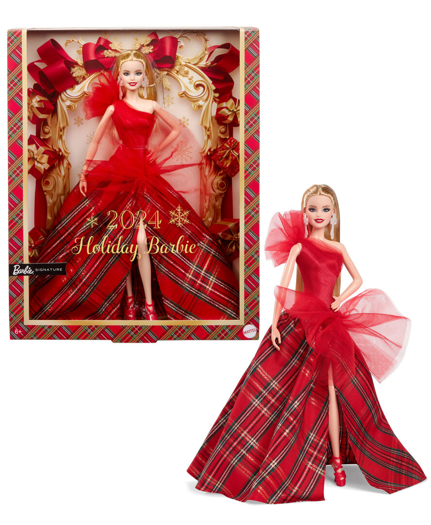 Barbie 2024 Holiday Puppe HRM61 Kleid, Formelle, Kleidung, Puppe, Spielzeug, Figur