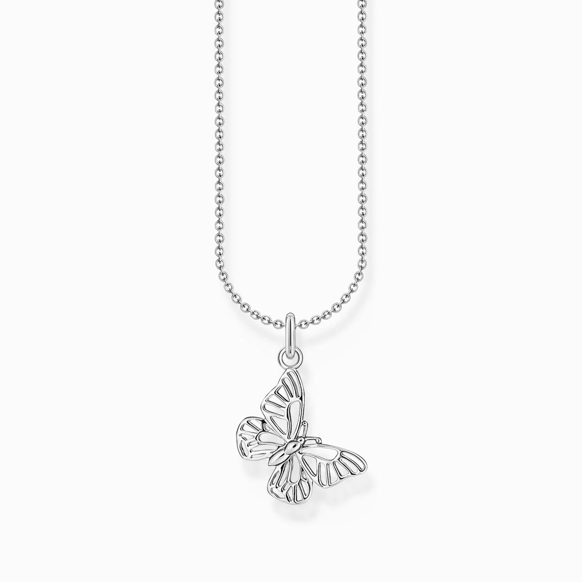 Thomas Sabo Kette Mit Anhänger Schmetterlinh Länge 45 Cm Silber KE2223-001-21-L45V