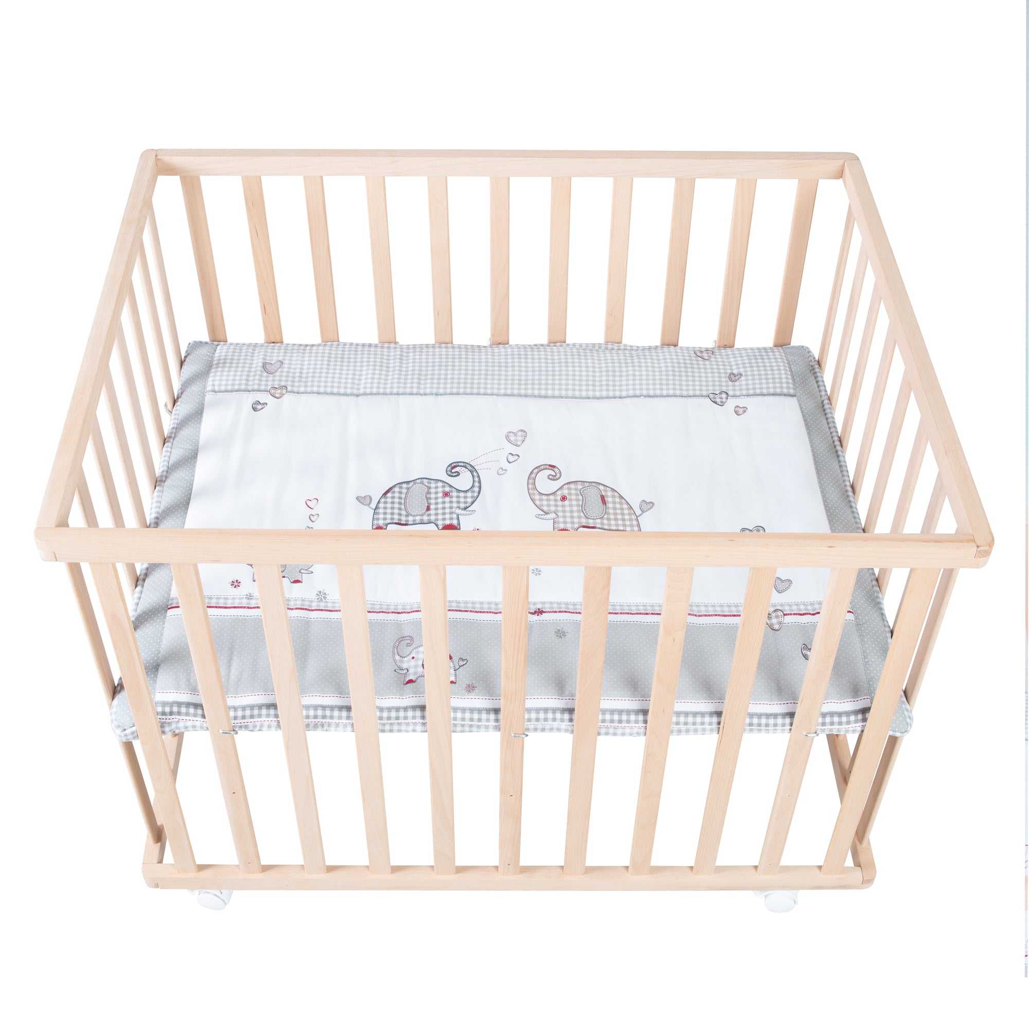 Roba 0241NAS145A Laufgitter 100x75 Jumbo twins grau natur lackiert - Bild 3 Roba 0241NAS145A Laufgitter 100x75 Jumbo twins grau natur lackiert - Produktbild 3