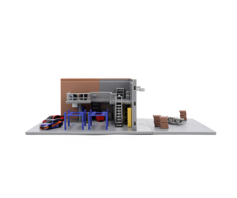 Jada Fast & Furious Nano Han's Garage Diorama