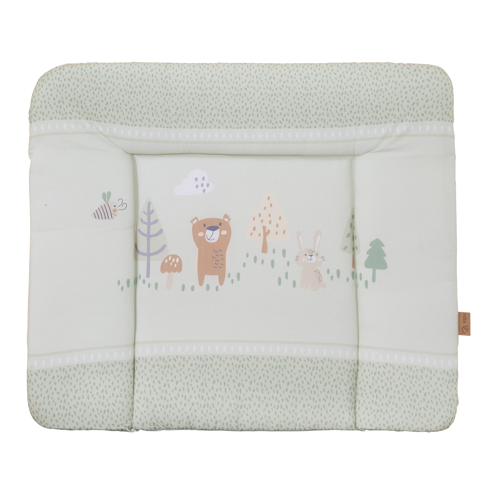 Roba 0817S283 Wickelauflage soft Woodland Buddies grün – Wickelauflagen - Bild 1 Roba 0817S283 Wickelauflage soft Woodland Buddies grün – Wickelauflagen - grün - Wickelauflagen - Produktbild 1