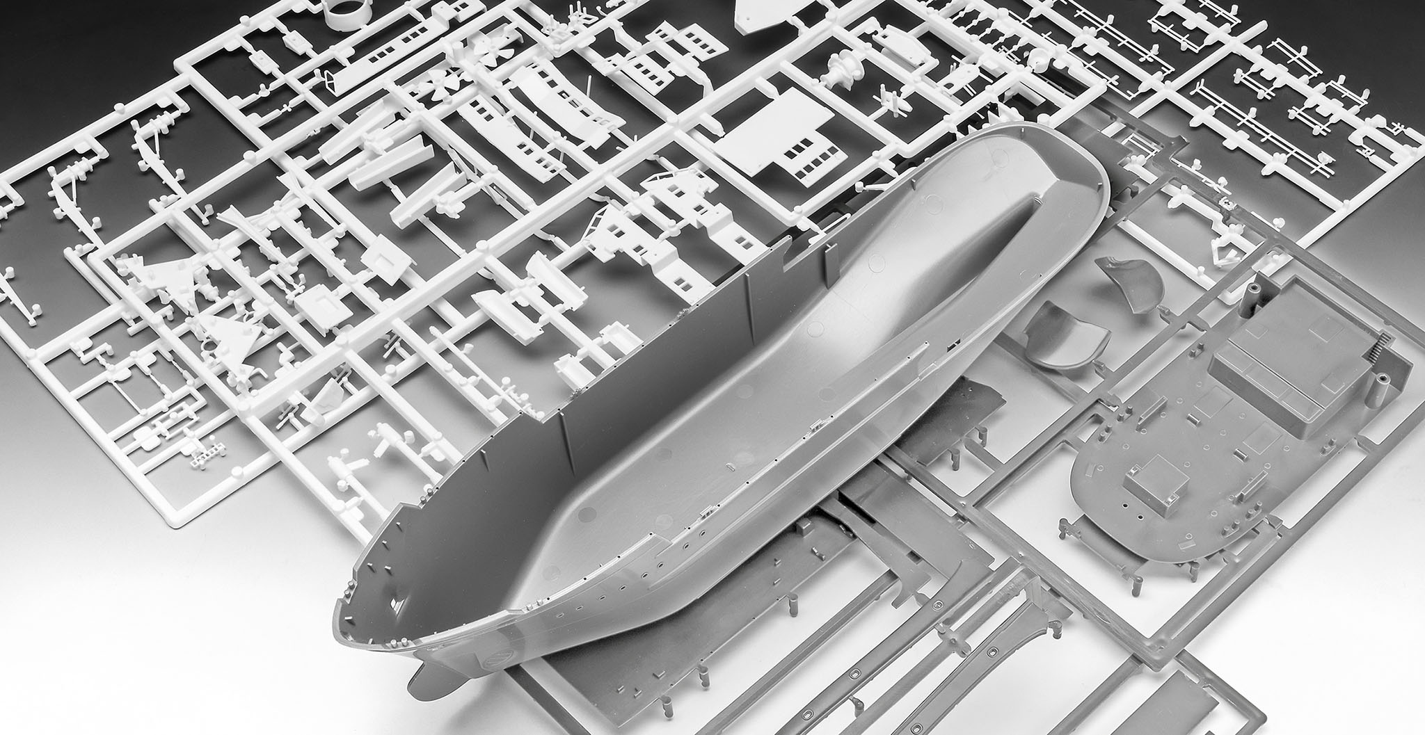Revell 05240 ETV Waker Küstenwachschiff Modellbausatz CAD-Diagramm, Diagramm