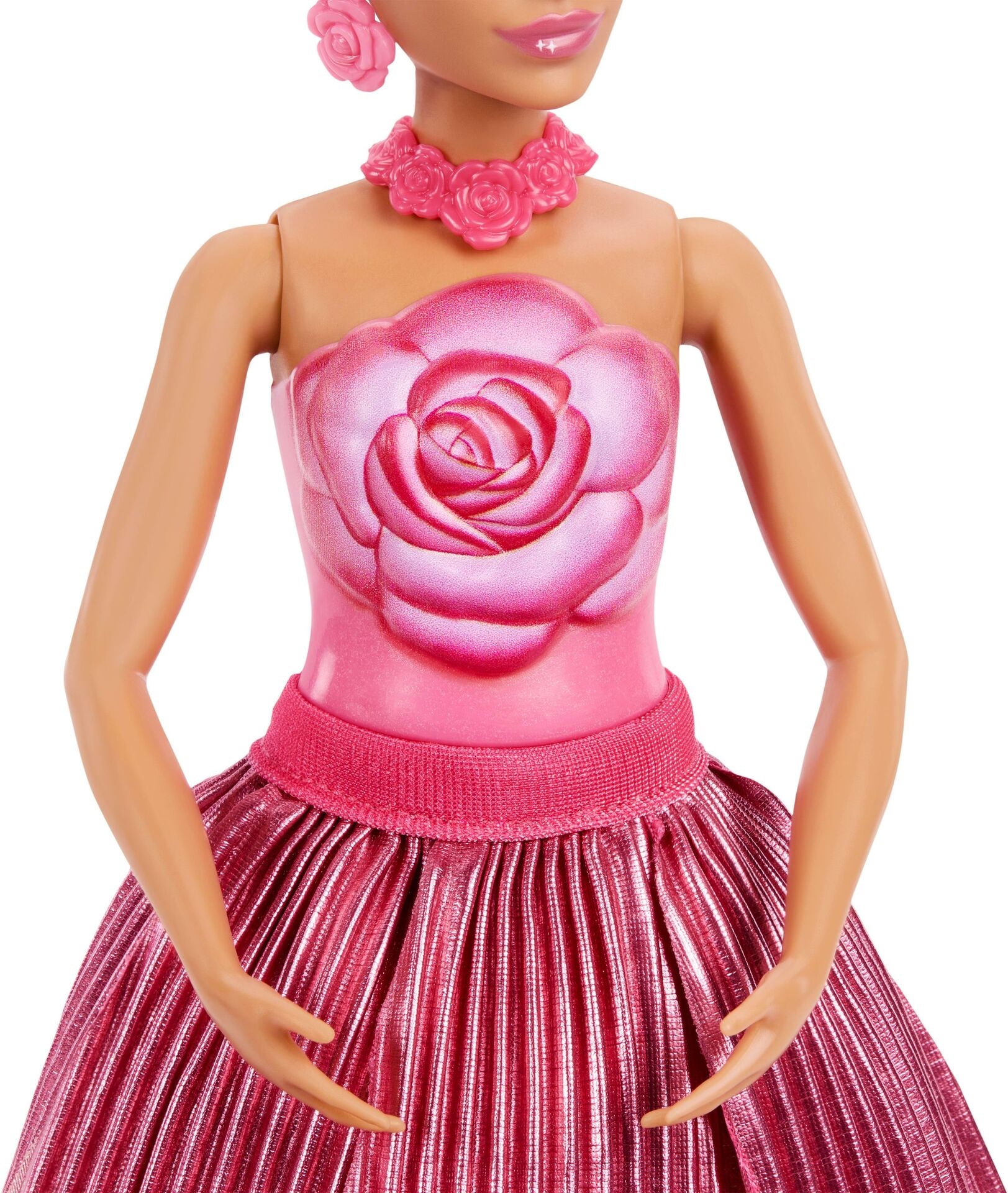 Puppe - Mattel - Barbie Flower Surprise Puppe - rote Rose - Modell MATTEL JMF59 Produktbild fuer Online-Shop