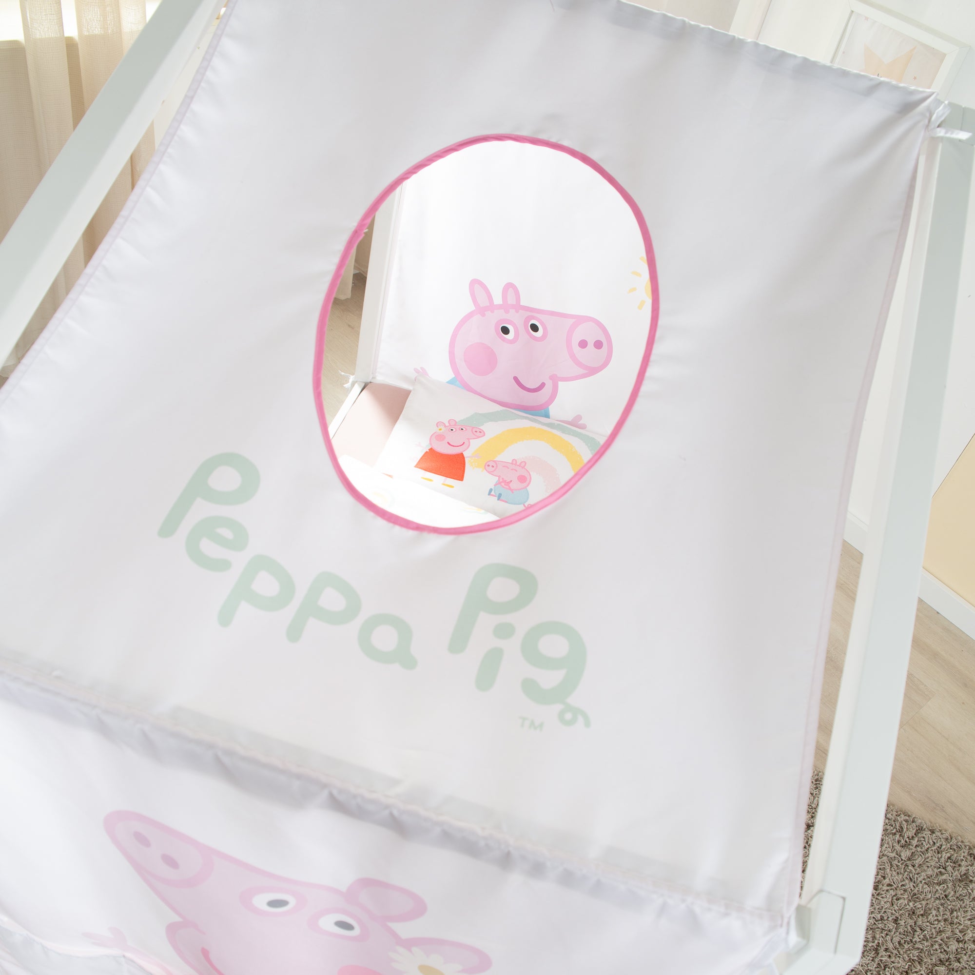 Roba 0287PP1 Hausbettbezug 70x140 cm Peppa Pig weiß – Bettenzubehör - Bild 9 Roba 0287PP1 Hausbettbezug 70x140 cm Peppa Pig weiß – Bettenzubehör - Produktbild 9