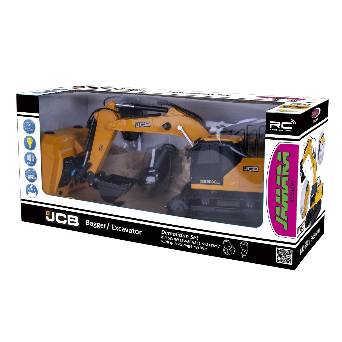 JAMARA Bagger JCB 1:26 2,4 GHz Demolition-Set ab 6 Jahren JAMARA Bagger JCB 1:26 2,4 GHz Demolition-Set ab 6 Jahren