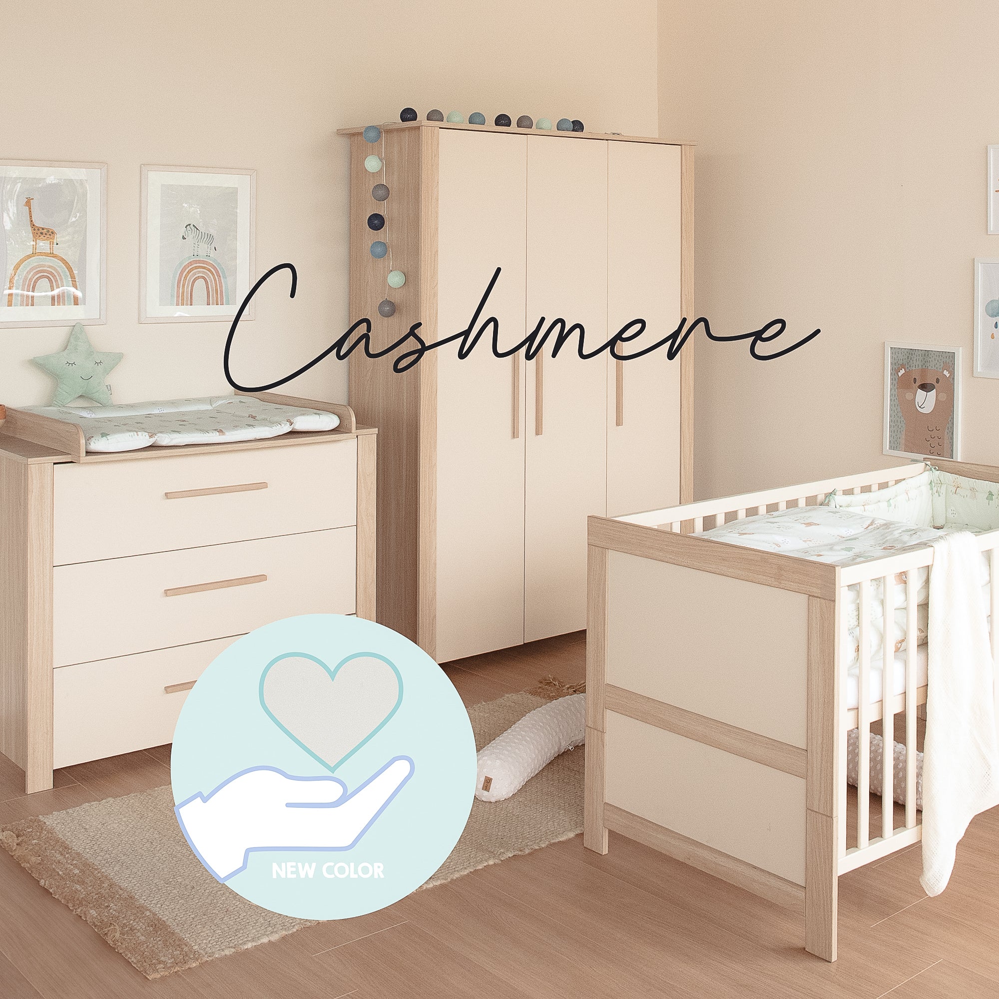 Roba 1731884 Wickelkommode breit +Wickelansatz Momo Cashmere - Produktbild 3