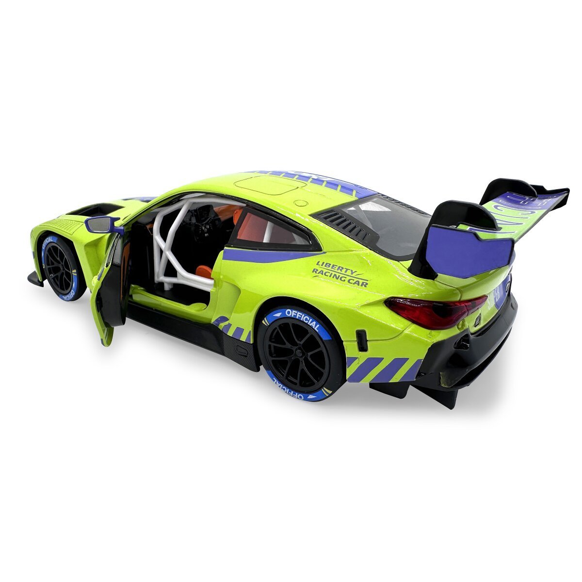 JAMARA BMW M4 GT3 Diecast 1:24 grün inkl. Knopfzellen ab 3 Jahren