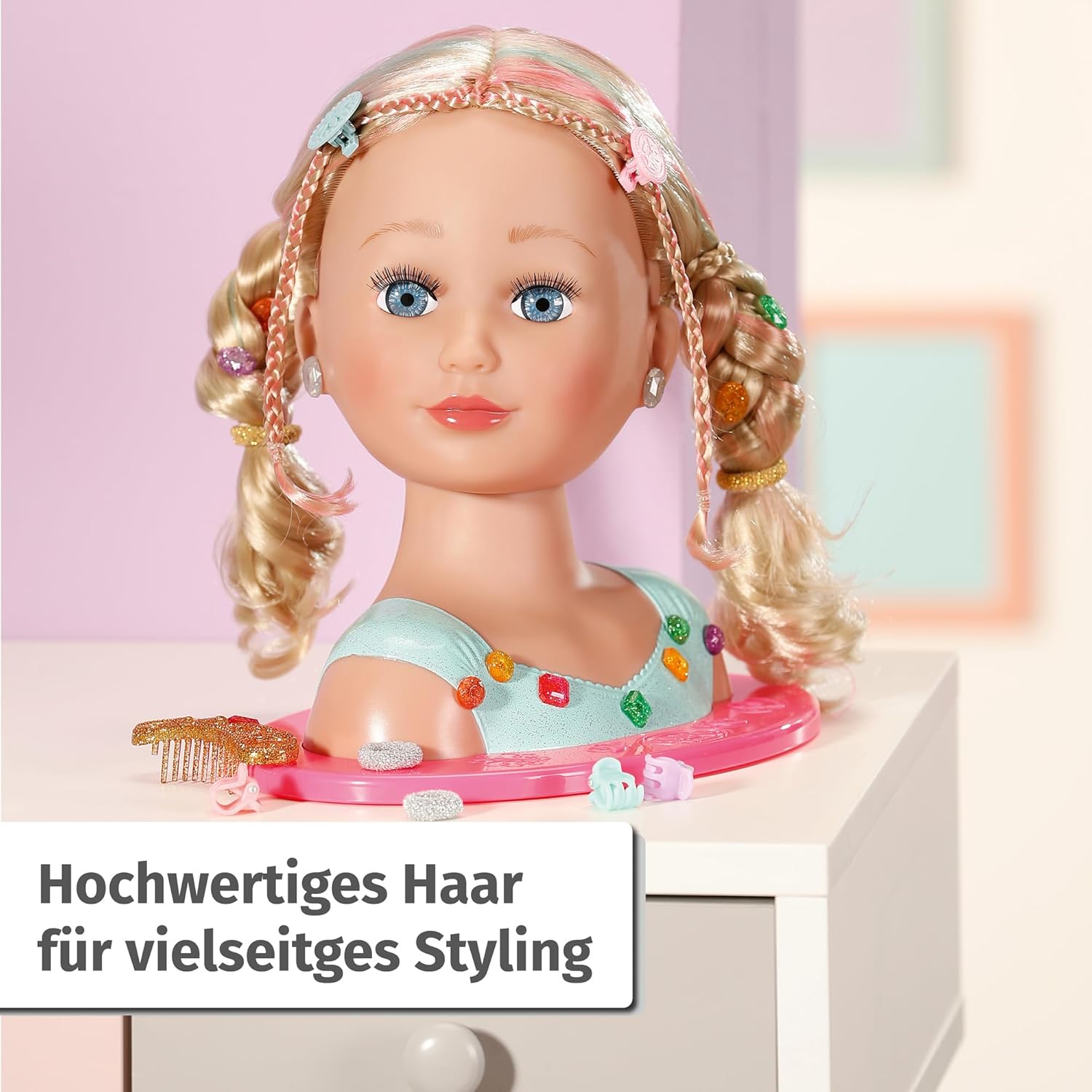 BABY born® Stylingkopf Prinzessin DE Puppe, Spielzeug, Figur