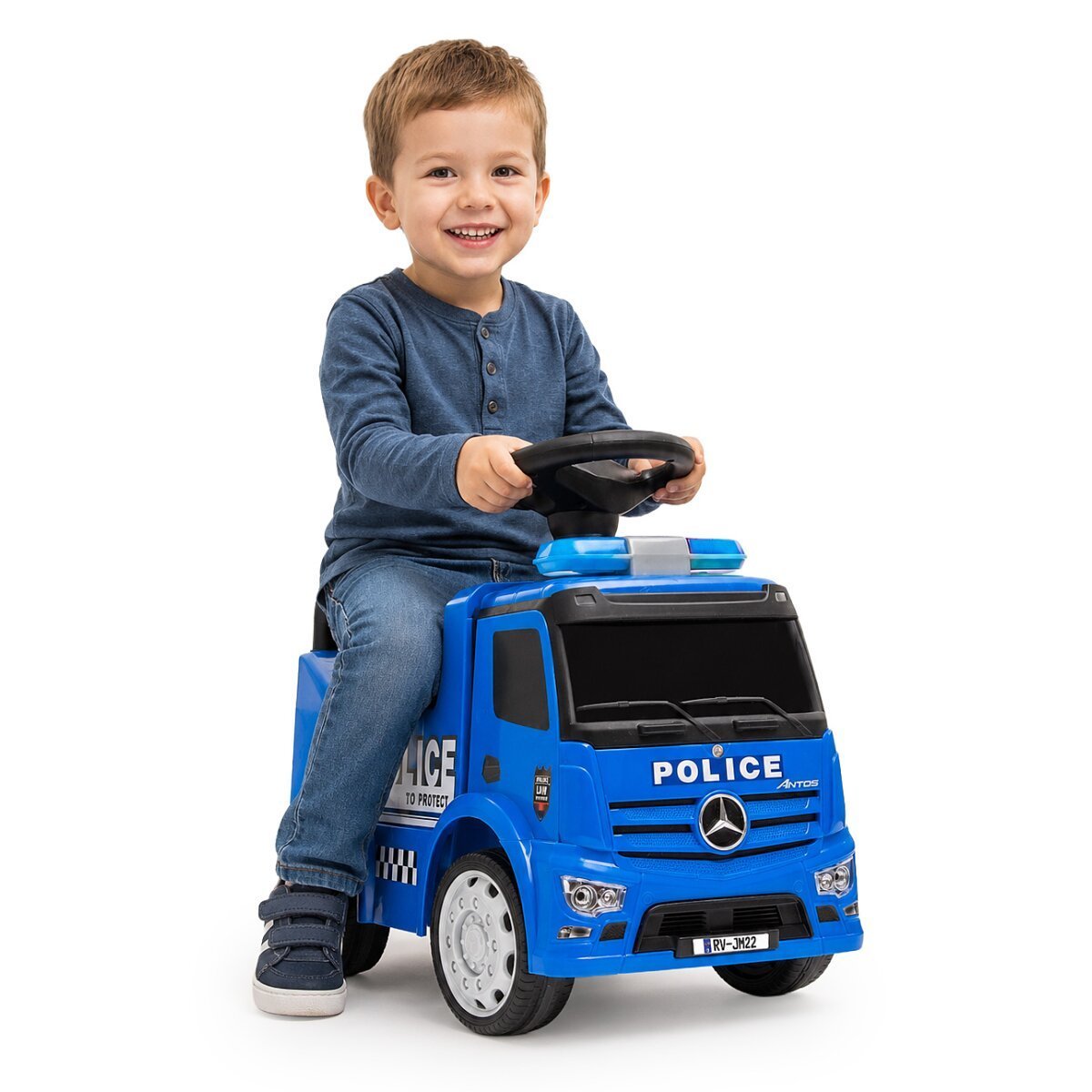JAMARA Rutscher Mercedes-Benz Antos Polizei 2in1 ab 12 Monaten