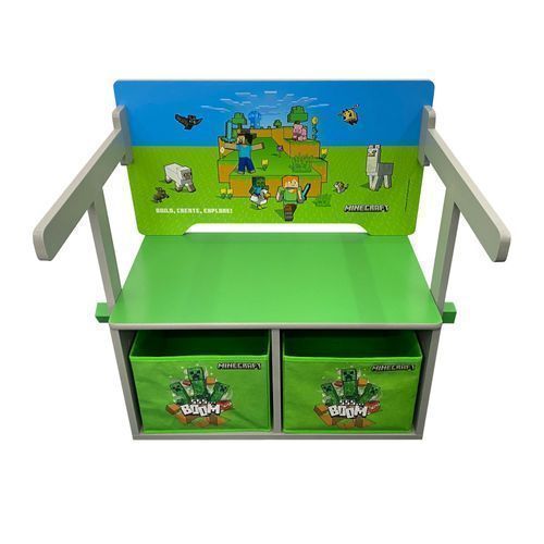 Roba 735140MC Sitzbank 'Minecraft' umklappbar zur Spielbank mit Tisch & Stauraumboxen - Bild 1 Roba 735140MC Sitzbank 'Minecraft' umklappbar zur Spielbank mit Tisch & Stauraumboxen - Minecraft - Spielmöbel - Produktbild 1