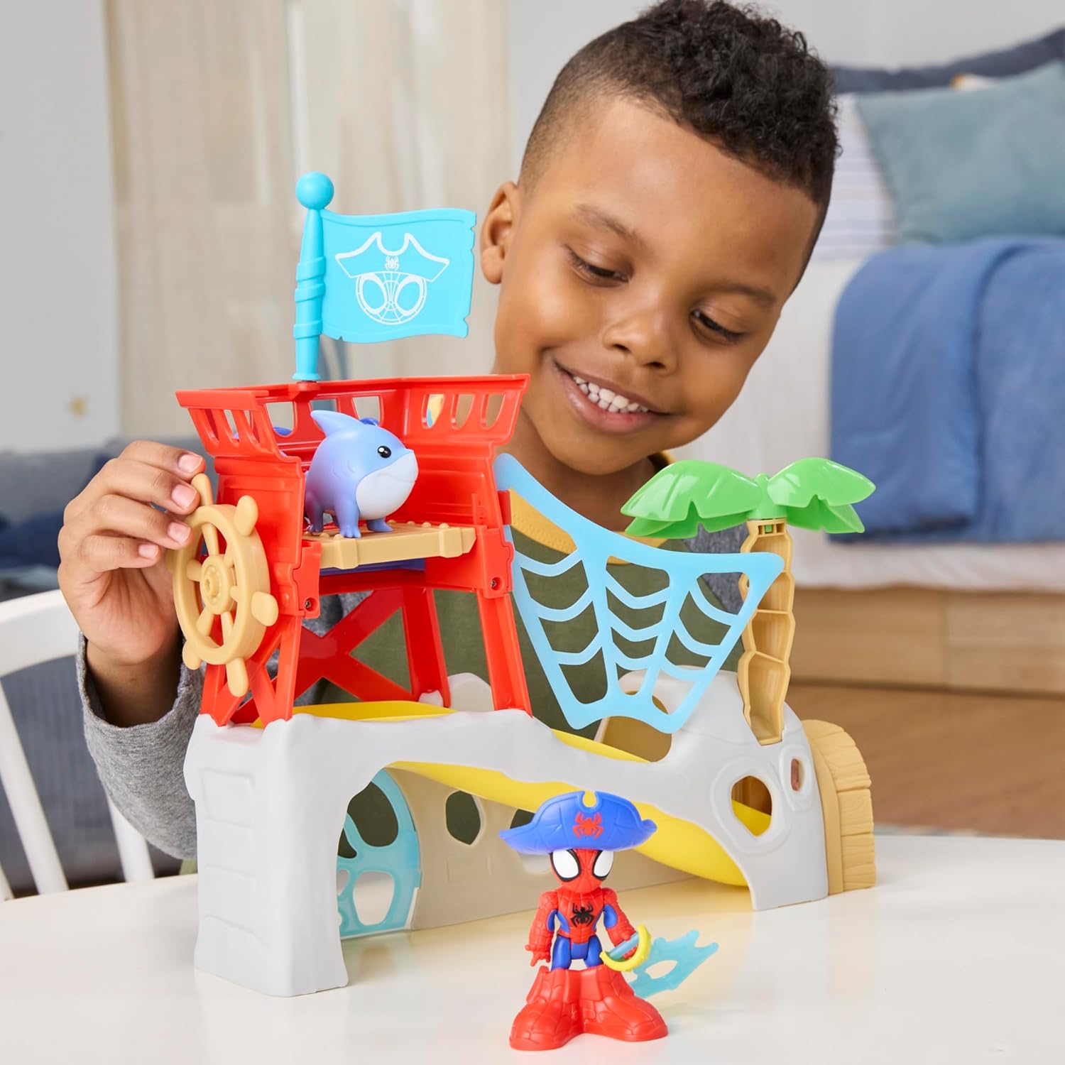 Marvel Spidey und Seine Super-Freunde Water-Webs Spidey Insel Spielset mit 2 Figuren Marvel Spidey und Seine Super-Freunde Water-Webs Spidey Insel Spielset mit 2 Figuren