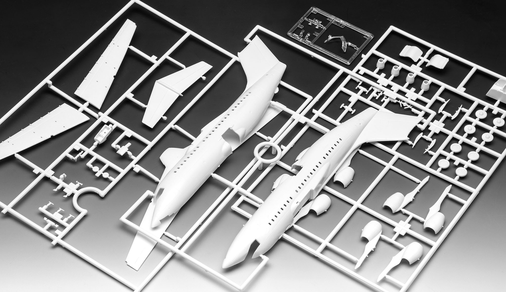 Revell 63791 Model Set BAE 146-200 “AirUK” CAD-Diagramm, Diagramm, Flugzeug, Transport, Fahrzeug