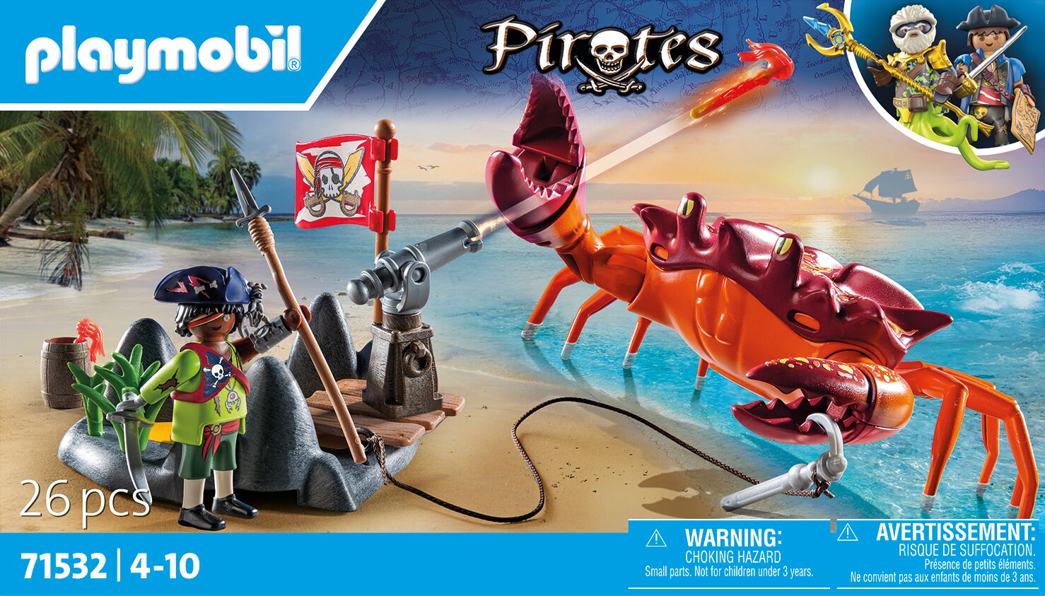PLAYMOBIL 71532 Kampf Gegen Die Riesenkrabbe