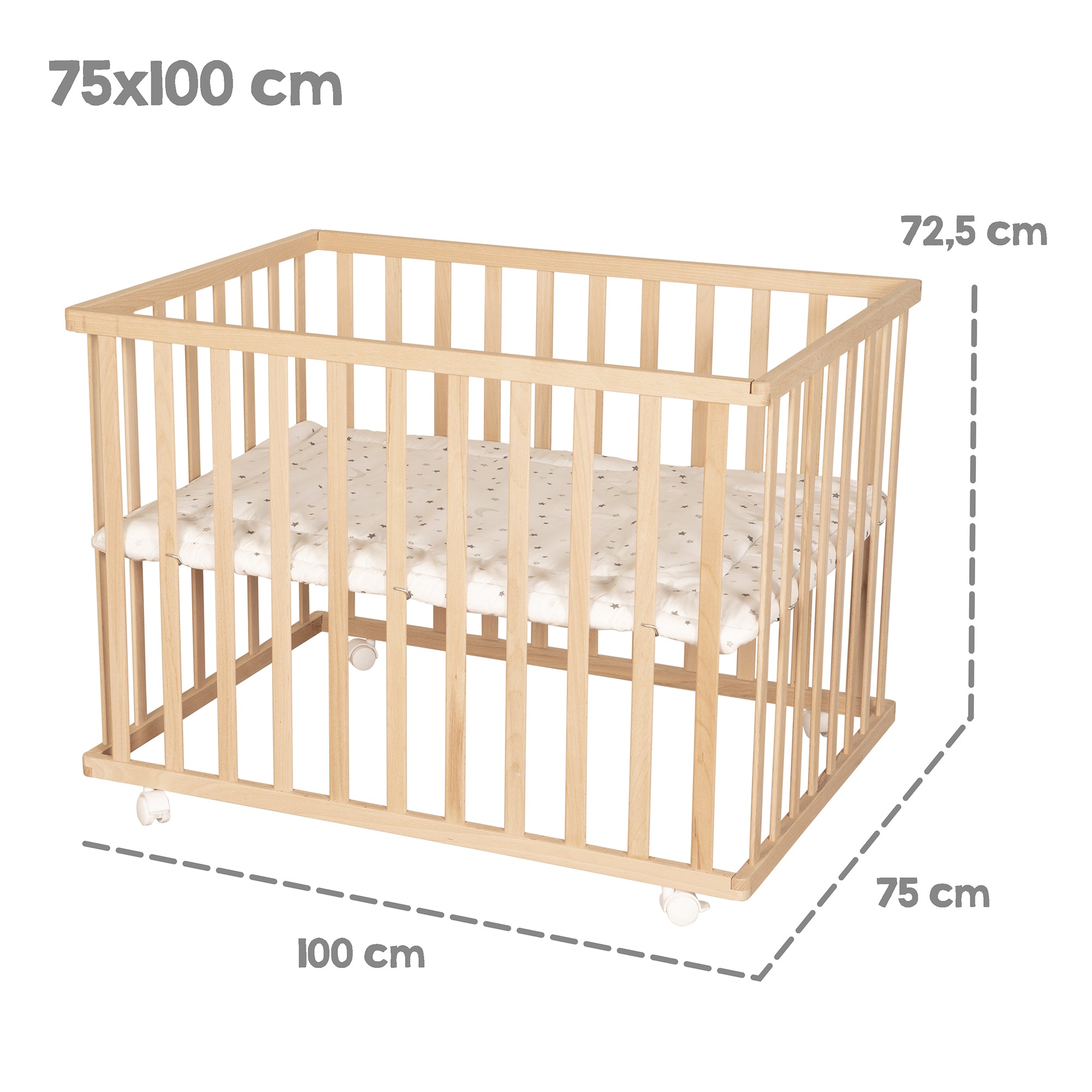 Roba 0241NAV235 Laufgitter 100x75 Sternenzauber grau Bio Buche natur - Bild 10 Roba 0241NAV235 Laufgitter 100x75 Sternenzauber grau Bio Buche natur - Produktbild 10
