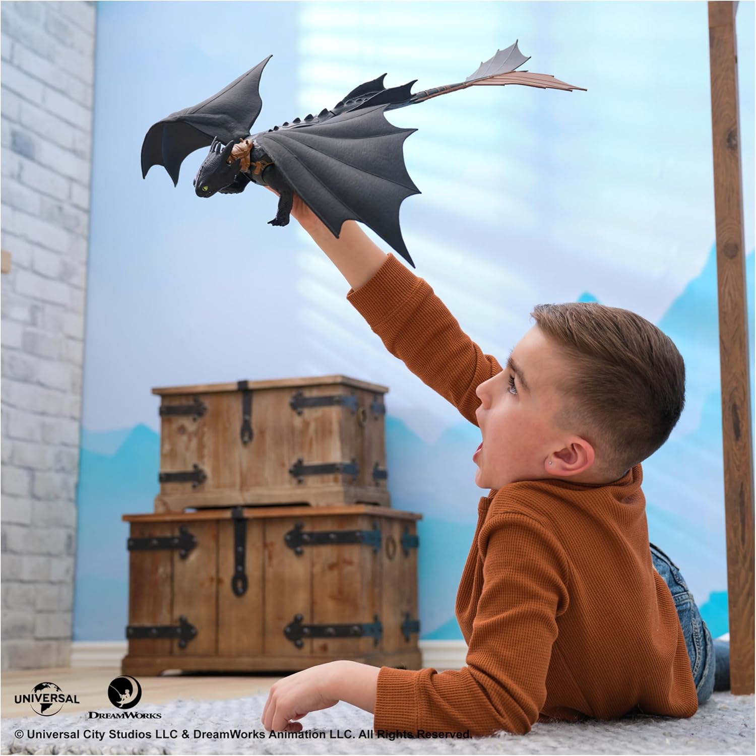 DreamWorks Plasma Blast Ohnezahn - 51cm lange Drachenfigur mit Licht & Sound 6072541 Photographie, Junge, Kind, Männlich, Person
