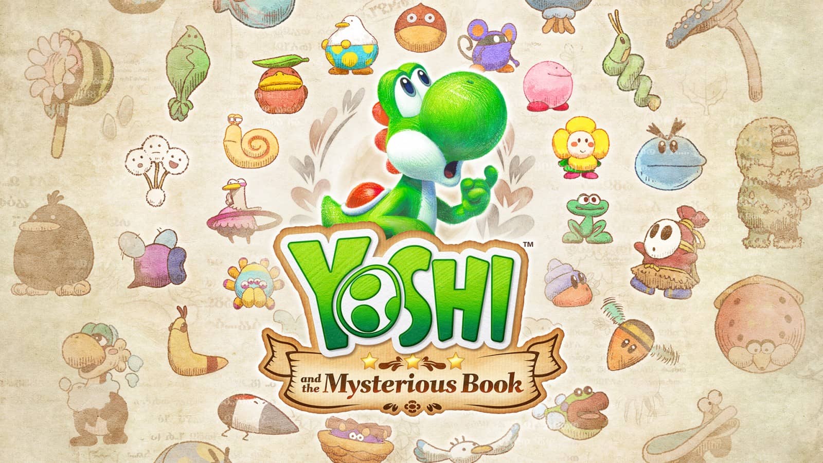 Yoshi and the Mysterious Book Yoshi and the Mysterious Book Nintendo Switch 2 Spielmotiv