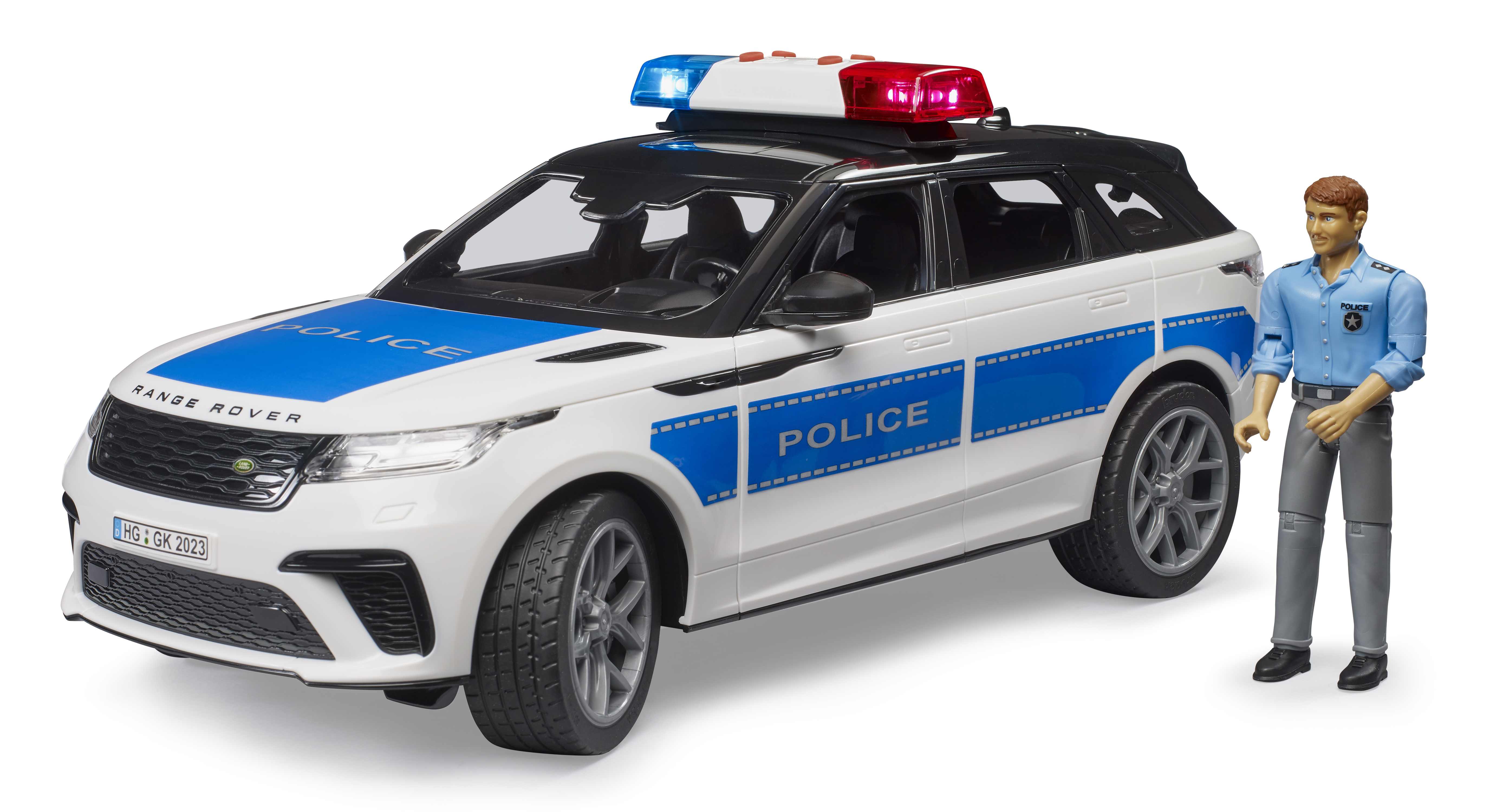 BRUDER 02890 - Range Rover Velar Polizeifahrzeug mit Polizist BRUDER 02890 - Range Rover Velar Polizeifahrzeug mit Polizist