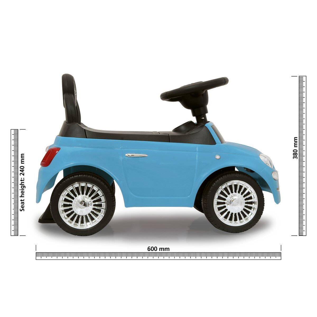 JAMARA Rutscher Fiat 500 blau 2in1 ab 12 Monaten