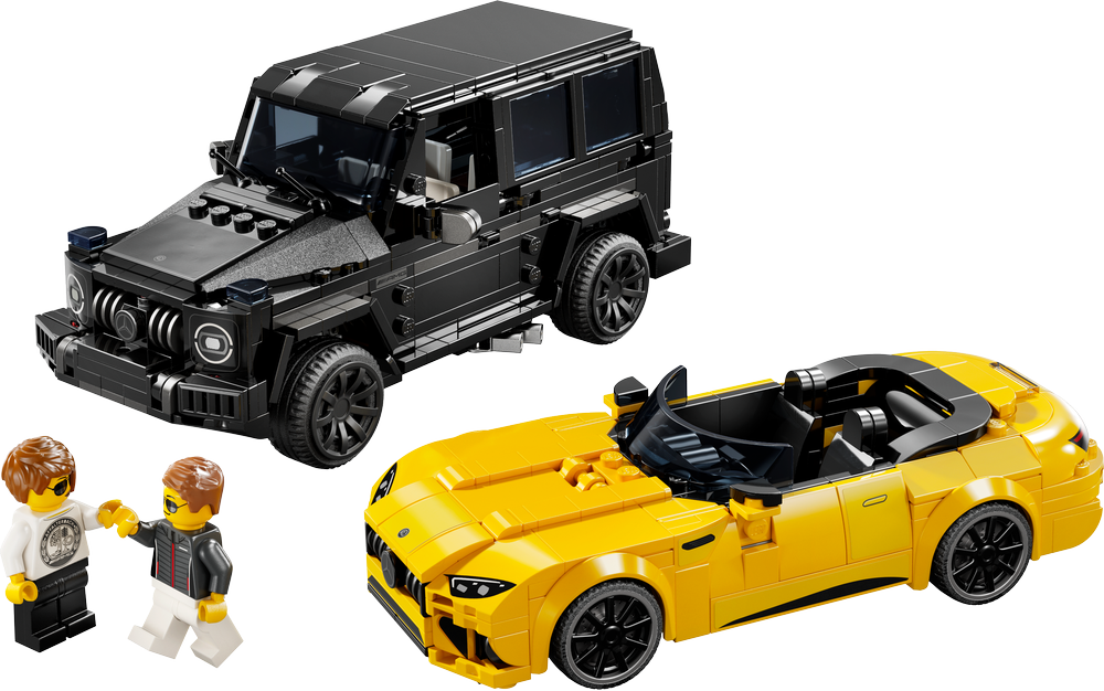 LEGO® Speed Champions Mercedes-AMG G 63 & Mercedes-AMG SL 63 76924 Maschine, Rad, Leichtmetallrad, Speiche, Person