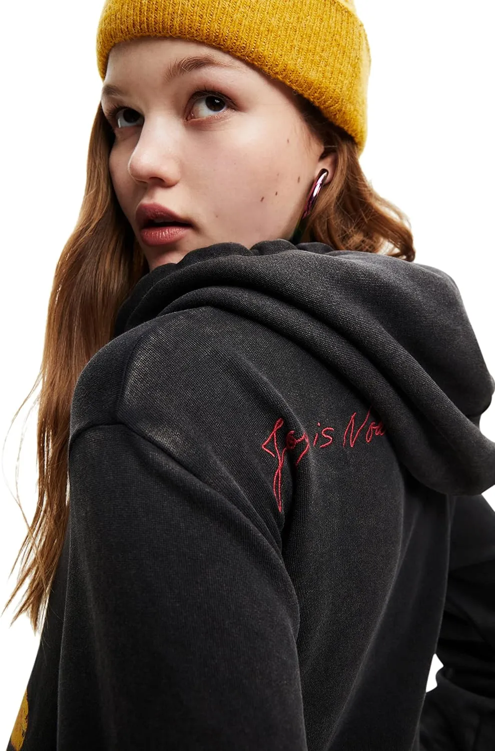 Desigual Damen Sweatshirt - Schwarzes Sweatshirt mit Mickey-Mouse-Print 22WWSK492022 GR. M Desigual Damen Sweatshirt - Schwarzes Sweatshirt mit Mickey-Mouse-Print 22WWSK492022 GR. M