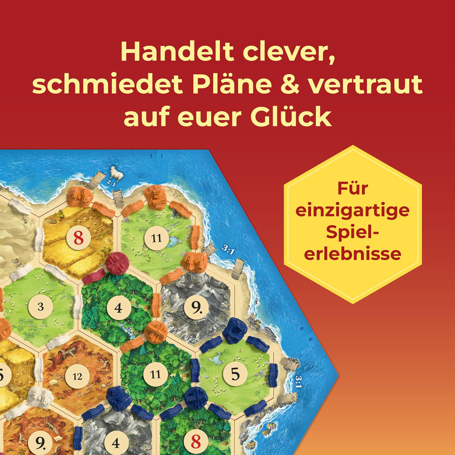Kosmos Catan - Das Spiel 2025 - Klassiker Der Strategiespiele In Überarbeiteter Neuauflage 684655 Werbung, Plakat