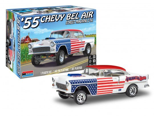 Revell_14519_1955_Chevy®_Bel_Air®_Street_Machine_2N1_Revell_Modellbausatz, Rad, Leichtmetallrad, Auto, Sprach, Coupé