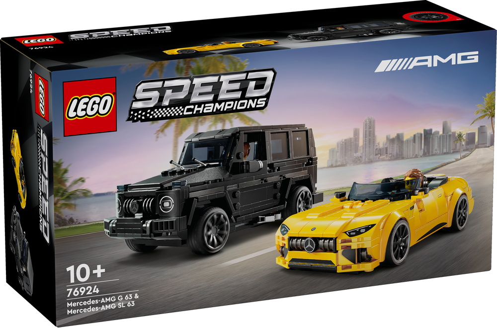LEGO 76924 Speed Champions Mercedes-AMG G 63 & Mercedes-AMG SL 63 LEGO, 76924, Speed, Champions, Mercedes-AMG, G, 63, &, Mercedes-AMG, SL, 63, Rad, Sprach, Leichtmetallfelge, Auto, Reifen