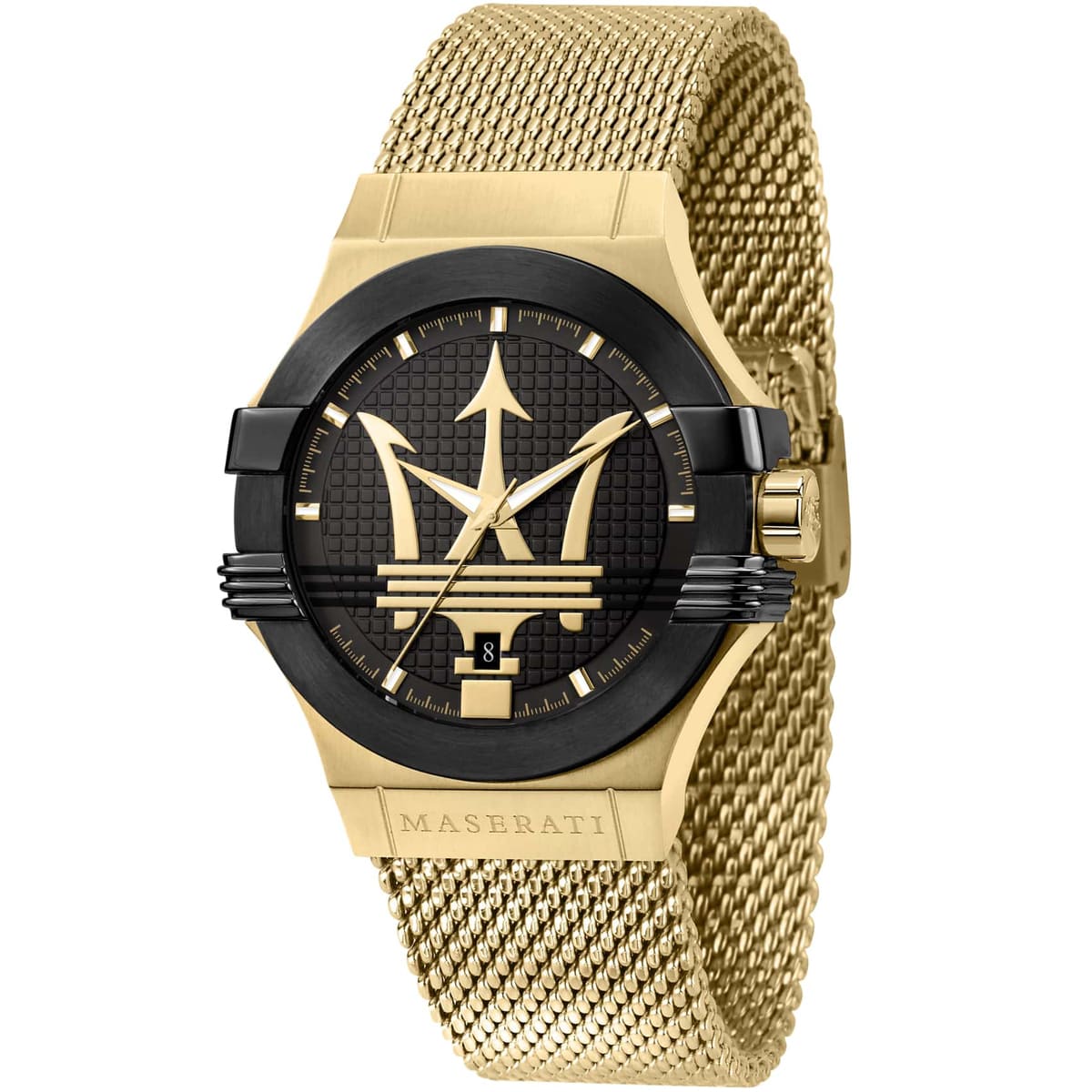 Maserati Potenza Herrenuhr Quarz 42mm Gold