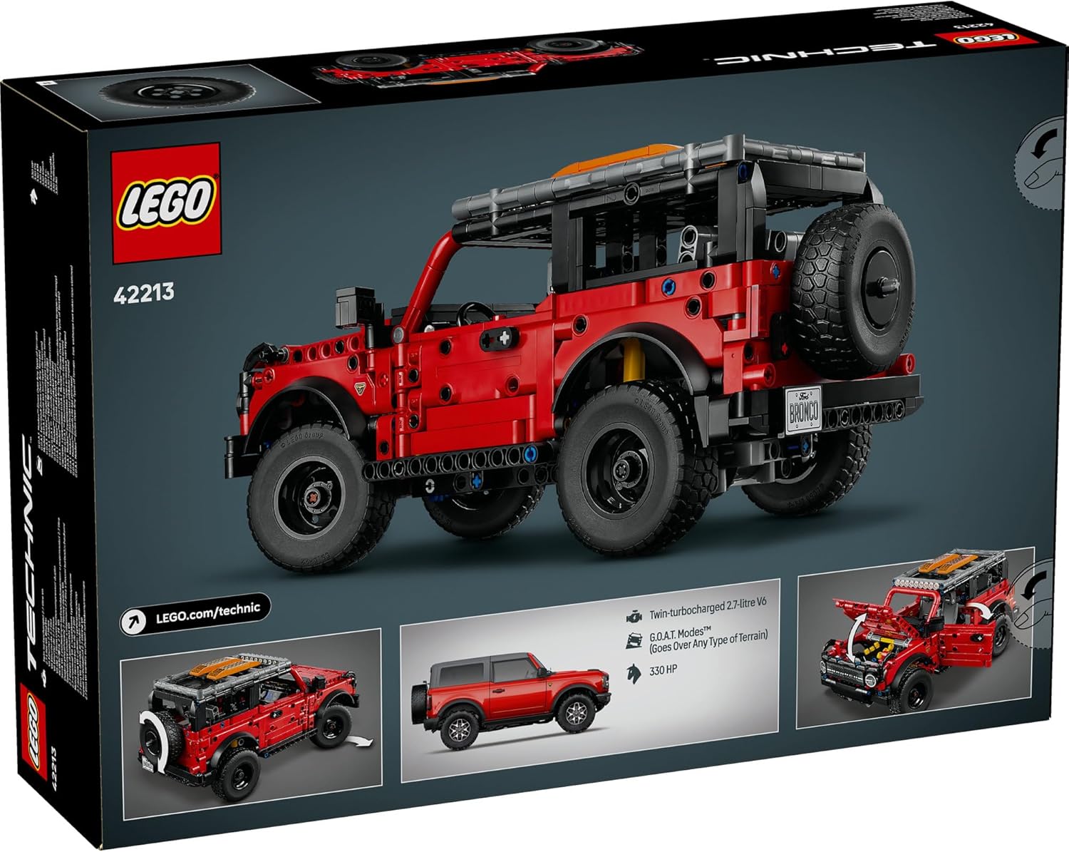 LEGO Technic 42173 Mercedes-AMG F1 W14 E Performance Pull-Back Rennwagen in Schwarz